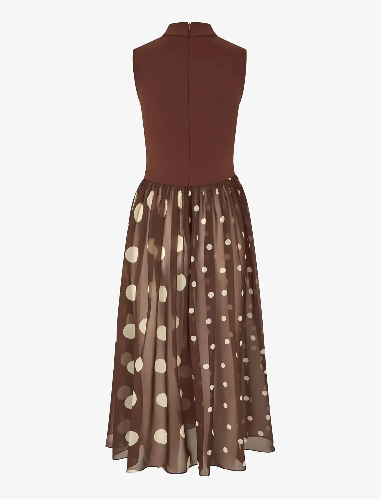 STINE GOYA - 2455 Jersey / Georgette Combo, Asym - festkjoler - artist blurry dots - 2