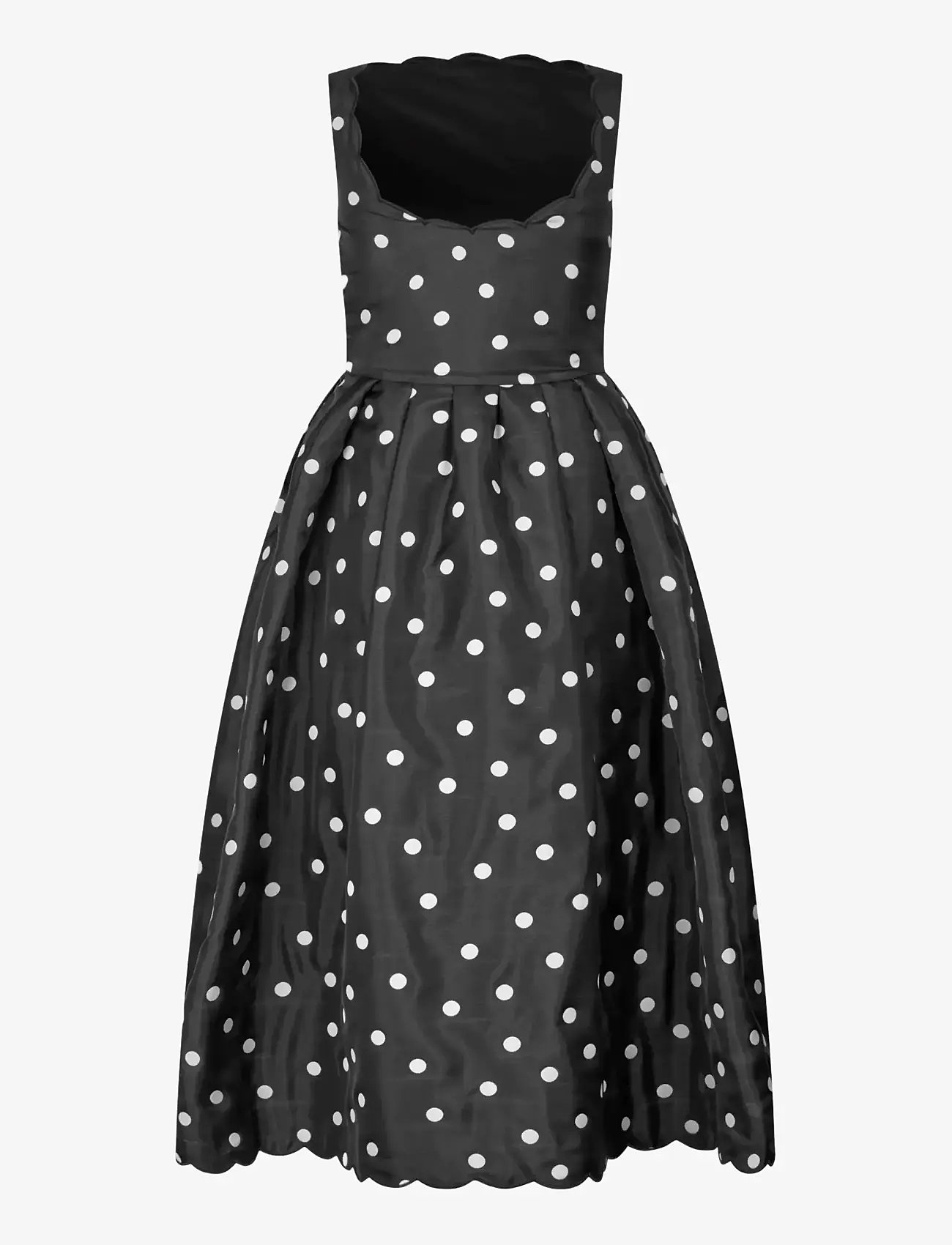 STINE GOYA - Quilted Dots, Voluminous Midi Dress - cocktailkjoler - quilted dots - 2