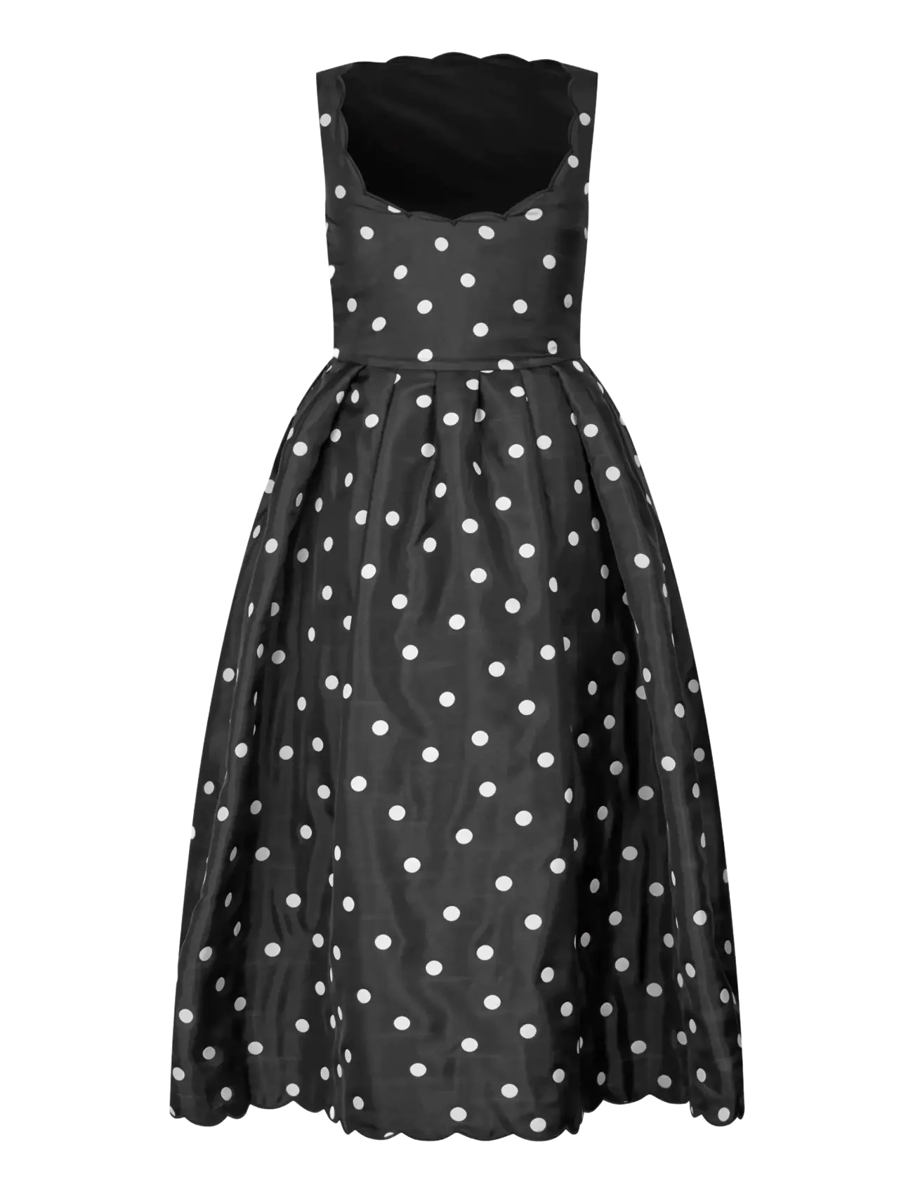 STINE GOYA - Quilted Dots, Voluminous Midi Dress - quilted dots - 2