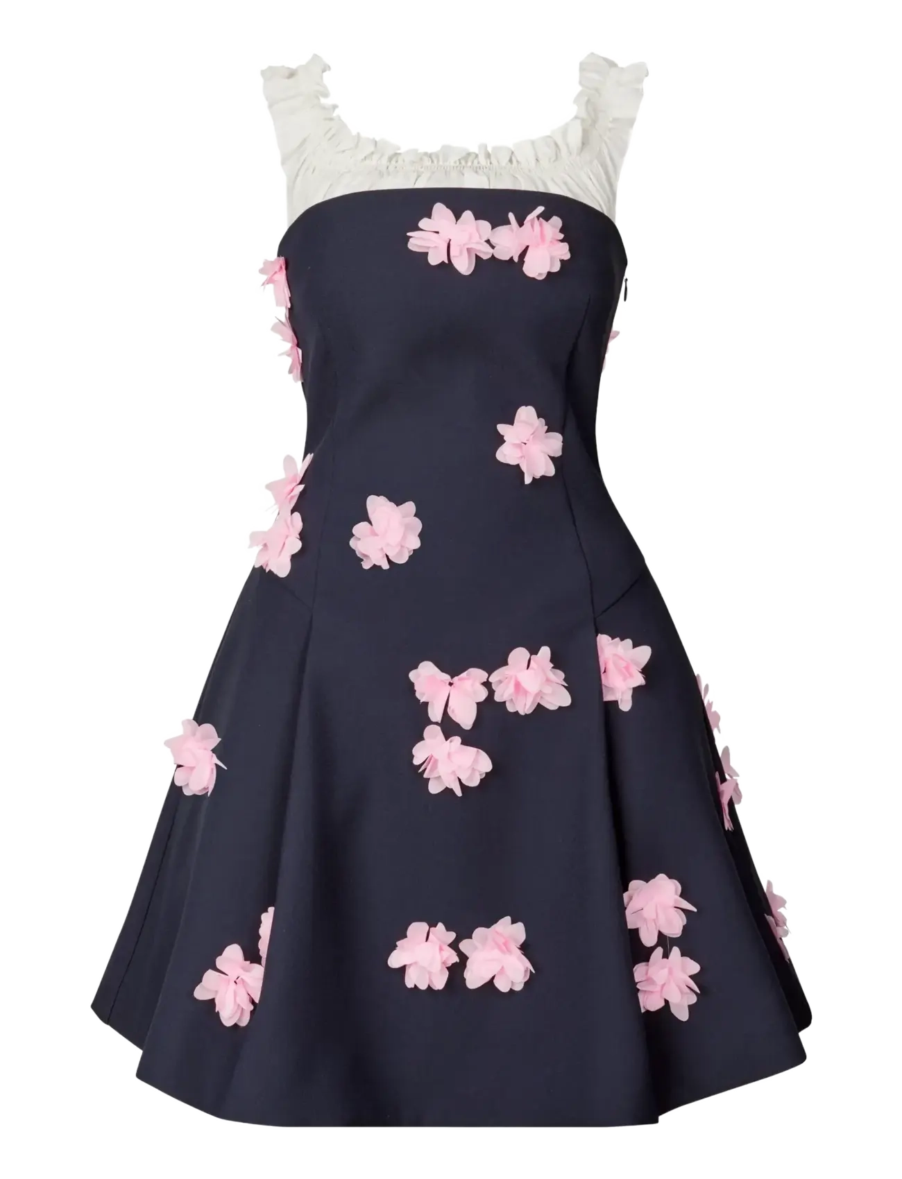 STINE GOYA Double Sided Crepe, Off Shoulders Short Dress - Festklänningar - PINK PETUNIA / pink/rose