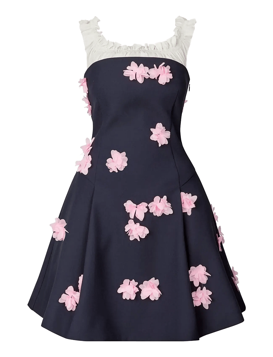 STINE GOYA - Double Sided Crepe, Off Shoulders Short Dress - sommerkleider - pink petunia - 1