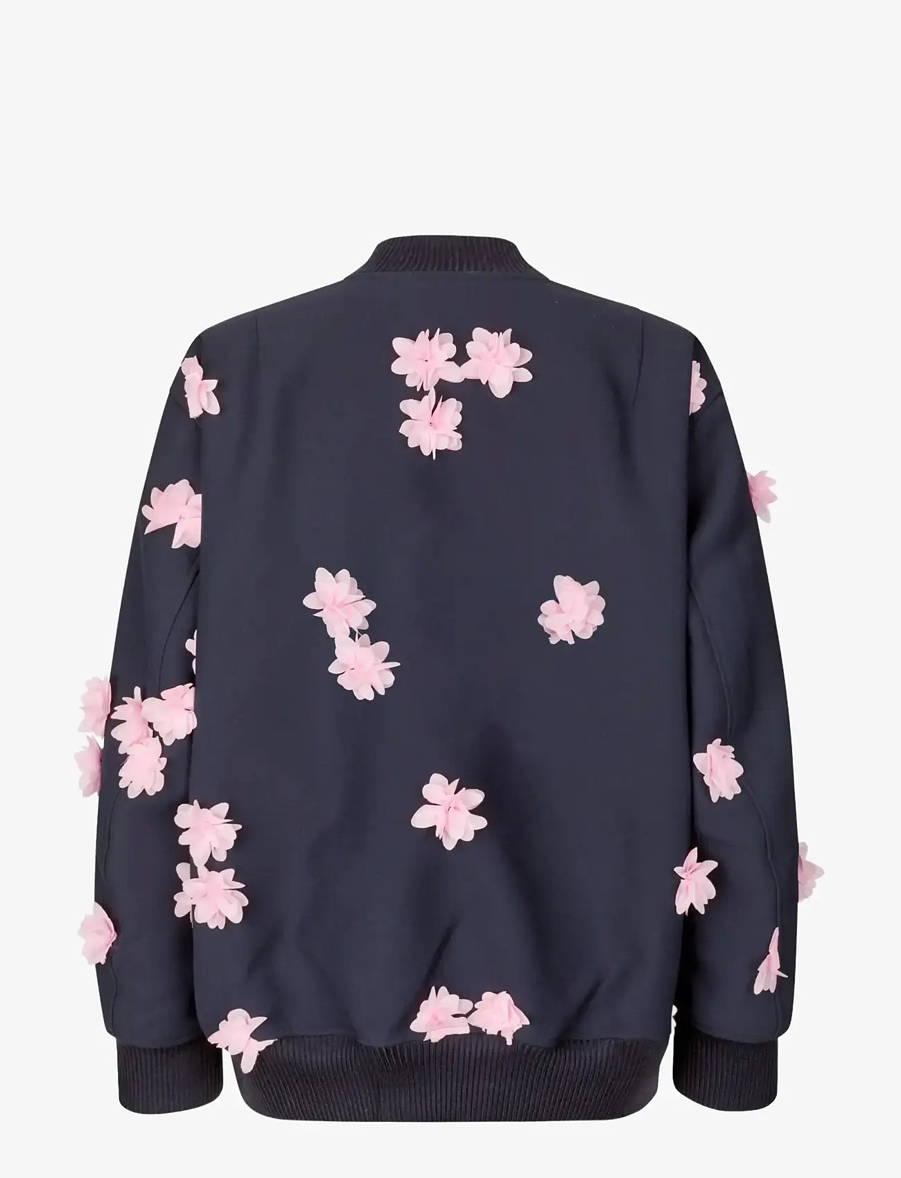STINE GOYA - Double Sided Crepe, Floral Bomber Jacket - frühlingsjacken - pink petunia - 2