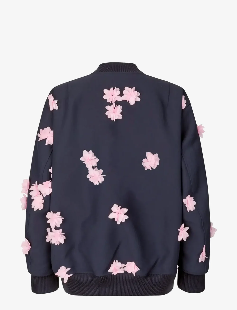 STINE GOYA - 2330 Double Sided Crepe, Floral Bom - bomberjakker - pink petunia - 2