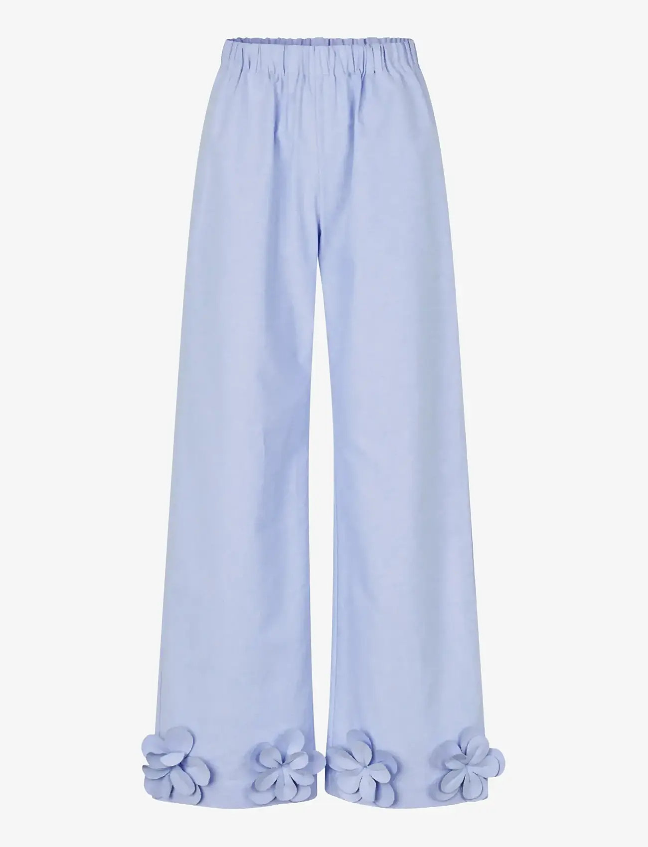 STINE GOYA - 2464 Floral Shirting, Floral Elasti - linnebyxor - brunnera blue - 1