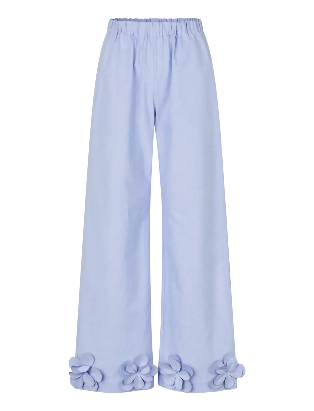 STINE GOYA Floral Shirting, Floral Elasticated Long Pants - Spodnie - BRUNNERA BLUE / blue