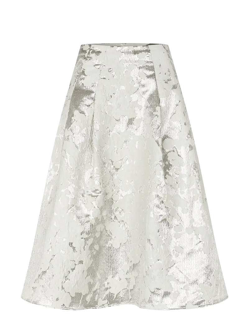 STINE GOYA - Metallic Woven jacquard, Voluminous Midi Skirt - lurex garden - 1