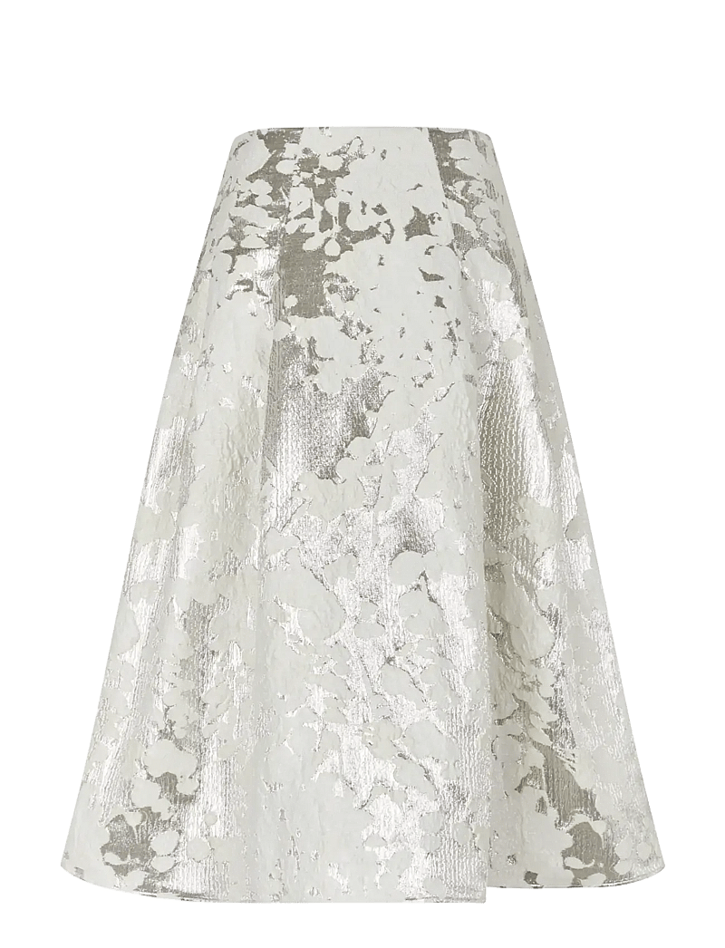 STINE GOYA - Metallic Woven jacquard, Voluminous Midi Skirt - lurex garden - 2
