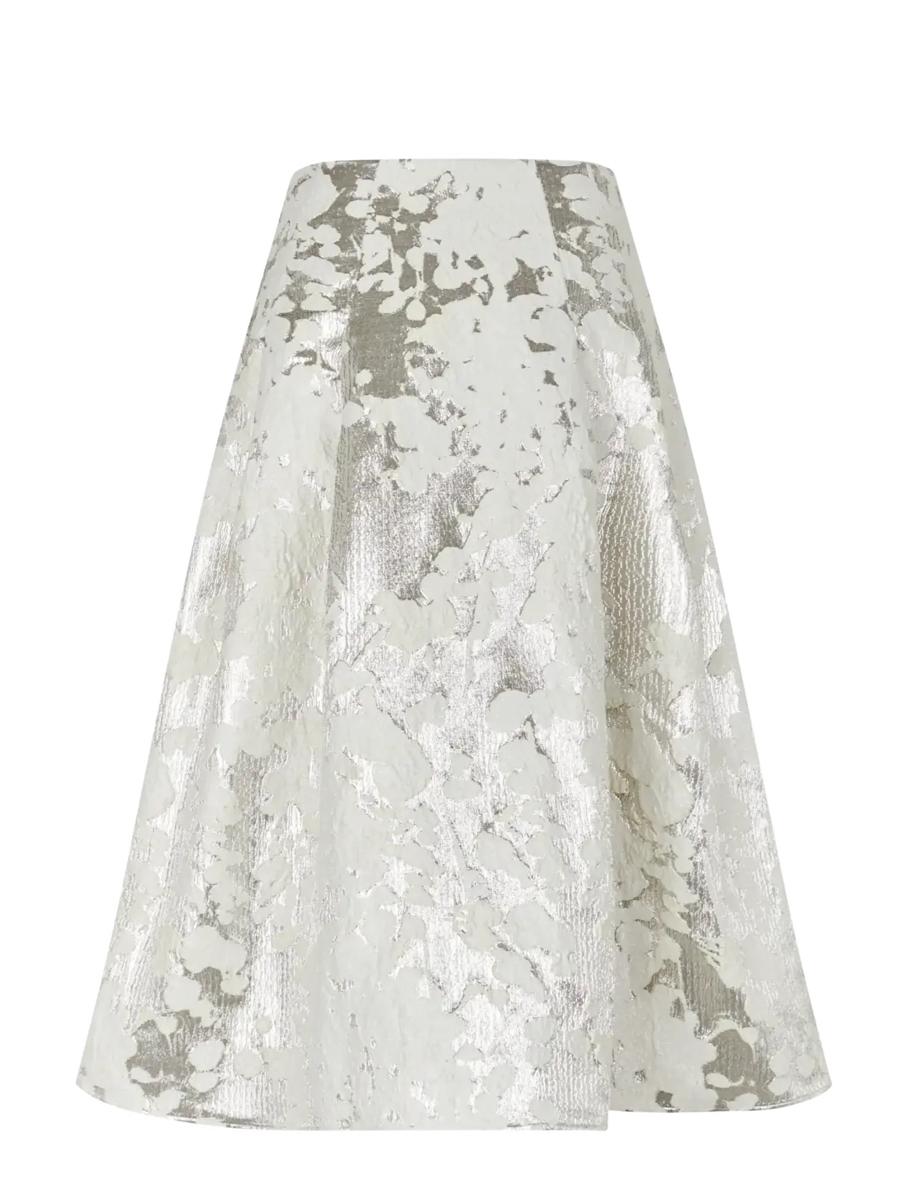STINE GOYA - Metallic Woven jacquard, Voluminous Midi Skirt - lurex garden - 2