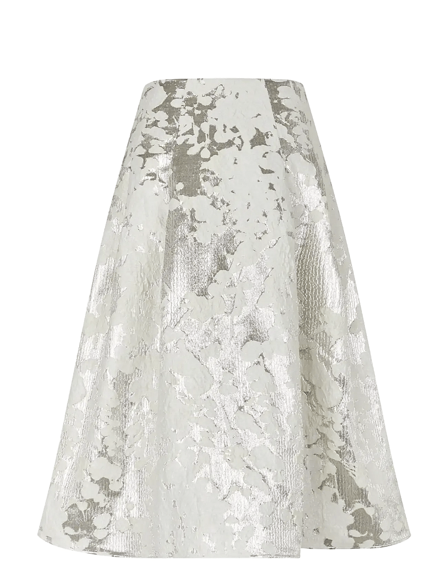 STINE GOYA - Metallic Woven jacquard, Voluminous Midi Skirt - lurex garden - 2