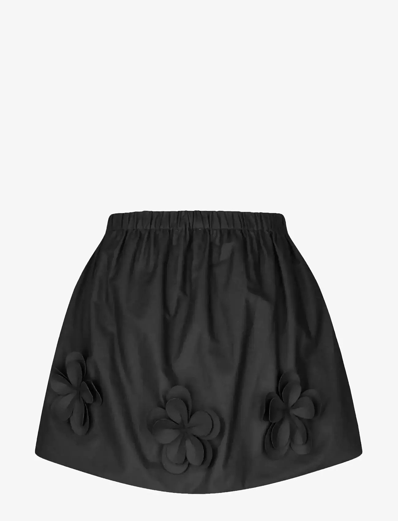 STINE GOYA - 2464 Floral Shirting, Floral Mini S - kurze röcke - jet black - 2