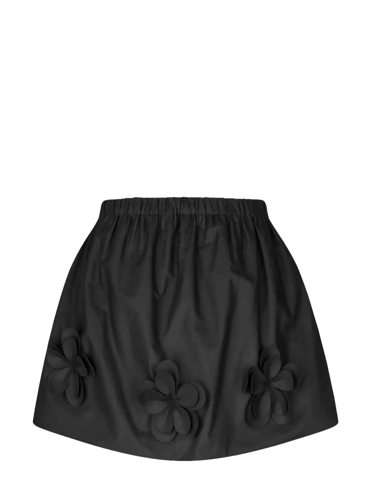 STINE GOYA - Floral Shirting, Floral Mini Skirt - korte nederdele - jet black - 2