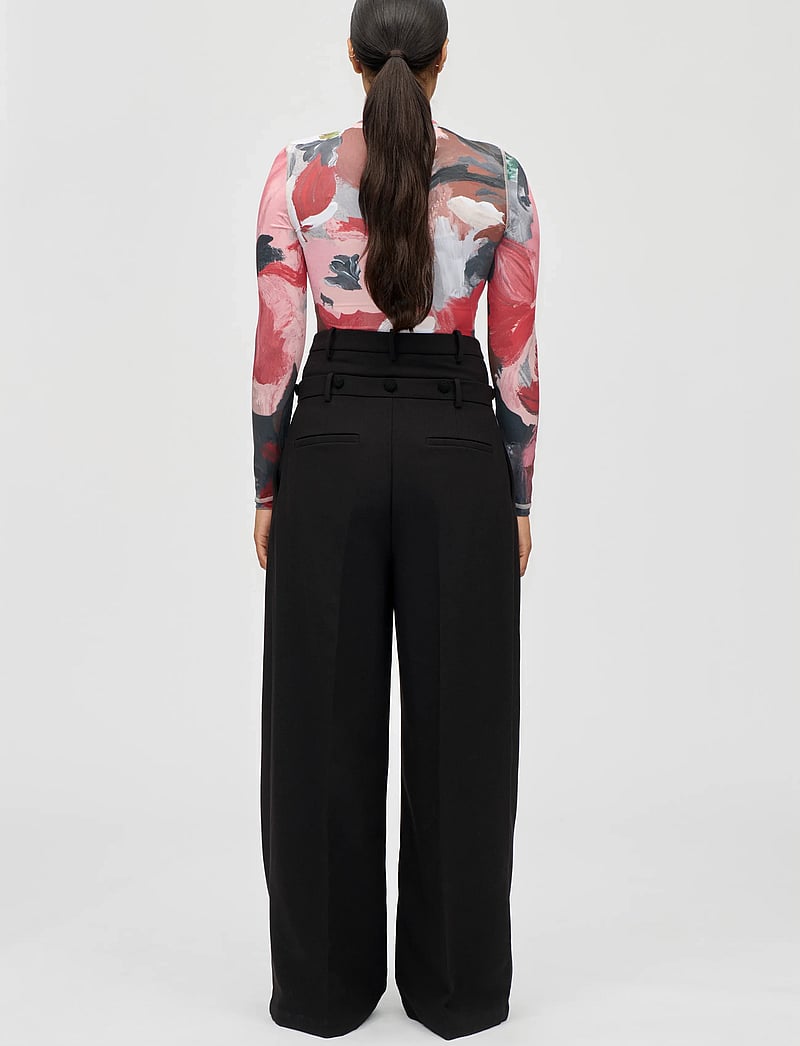 STINE GOYA - Stocking Jersey, Elastic Long Sleeve Top - langærmede toppe - my garden - 3