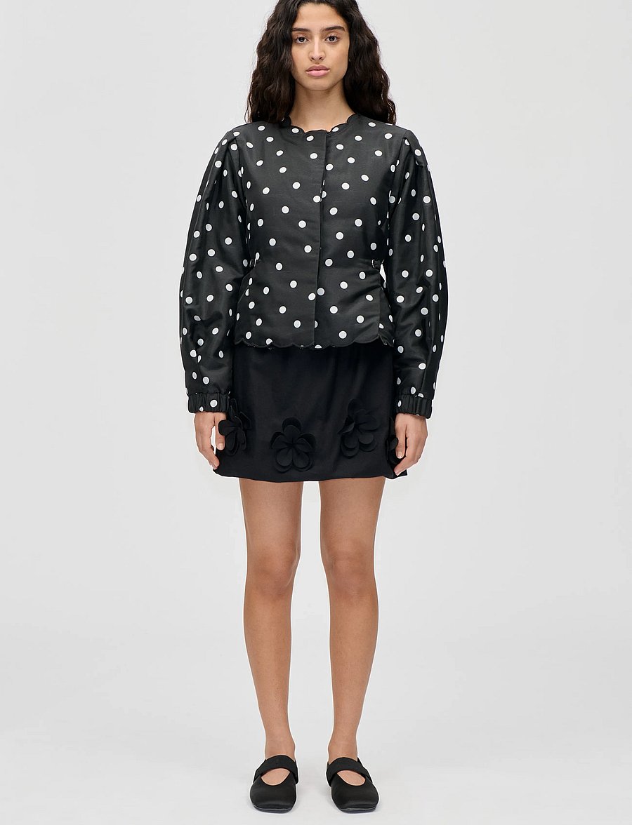 STINE GOYA - Quilted Dots, Voluminous Sleeve Jacket - frühlingsjacken - quilted dots - 0