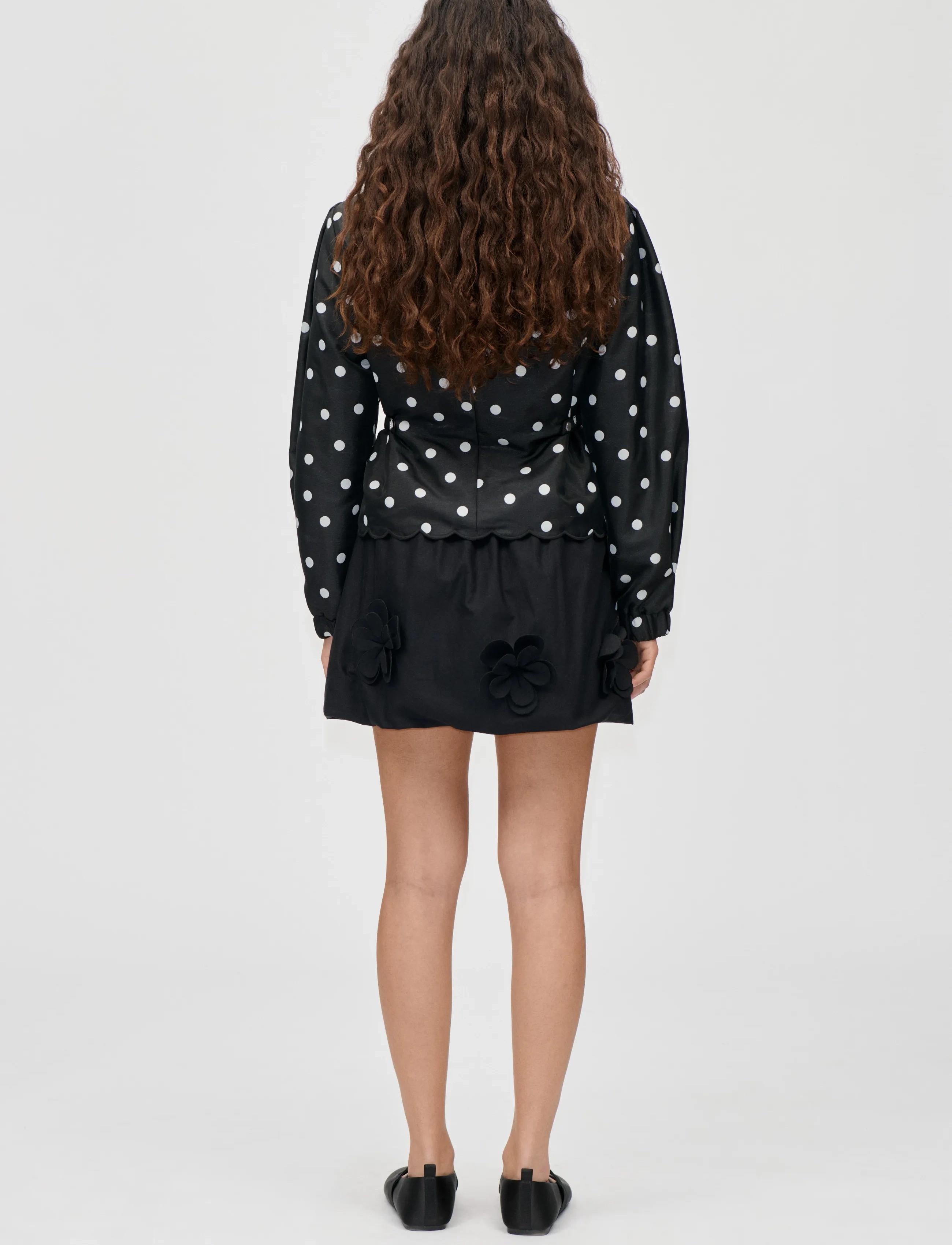 Quilted Dots, Voluminous Sleeve Jacket 2
