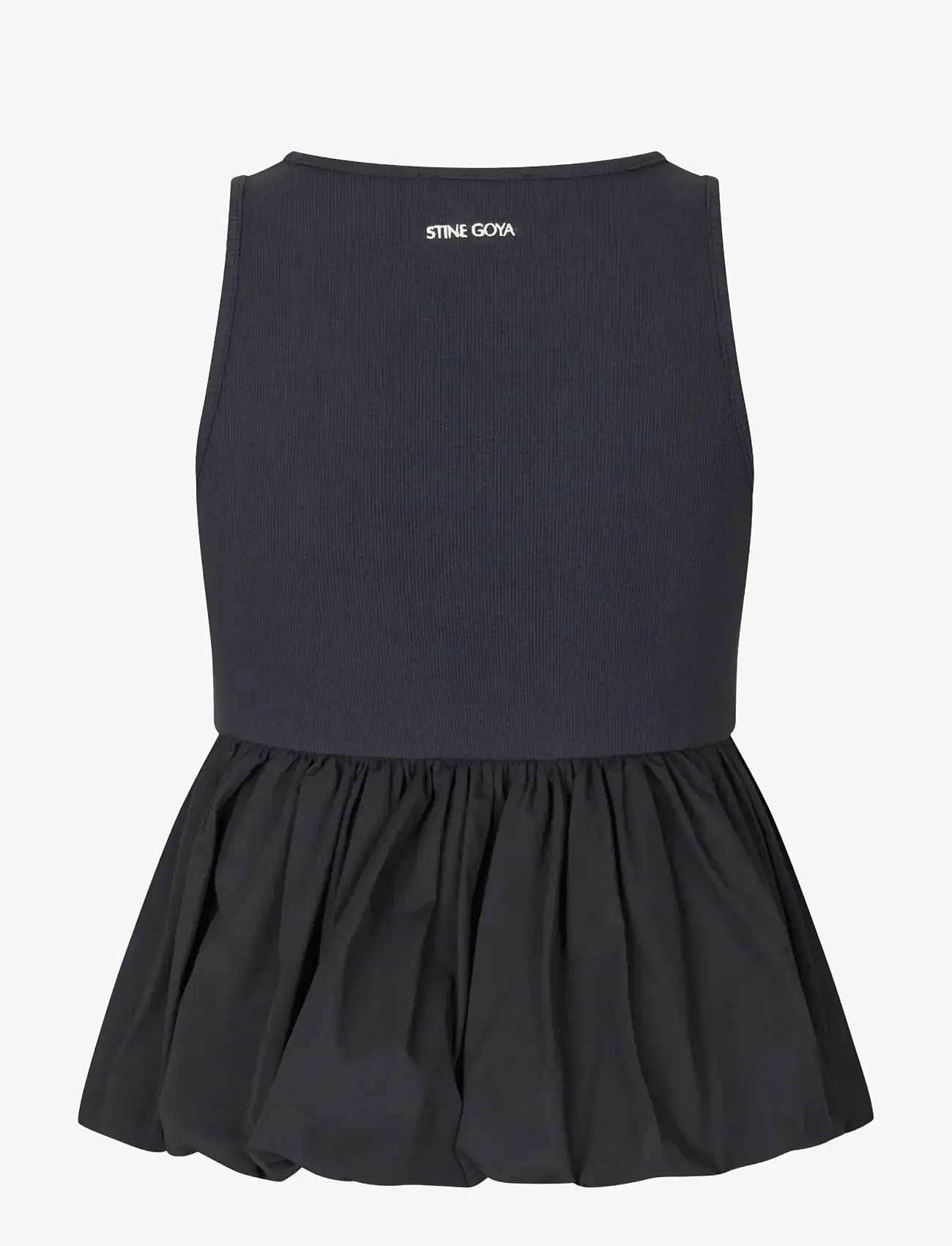 STINE GOYA - Rib / Light Cotton, Sleeveless Balloon Top - Ærmeløse toppe - deep well - 2