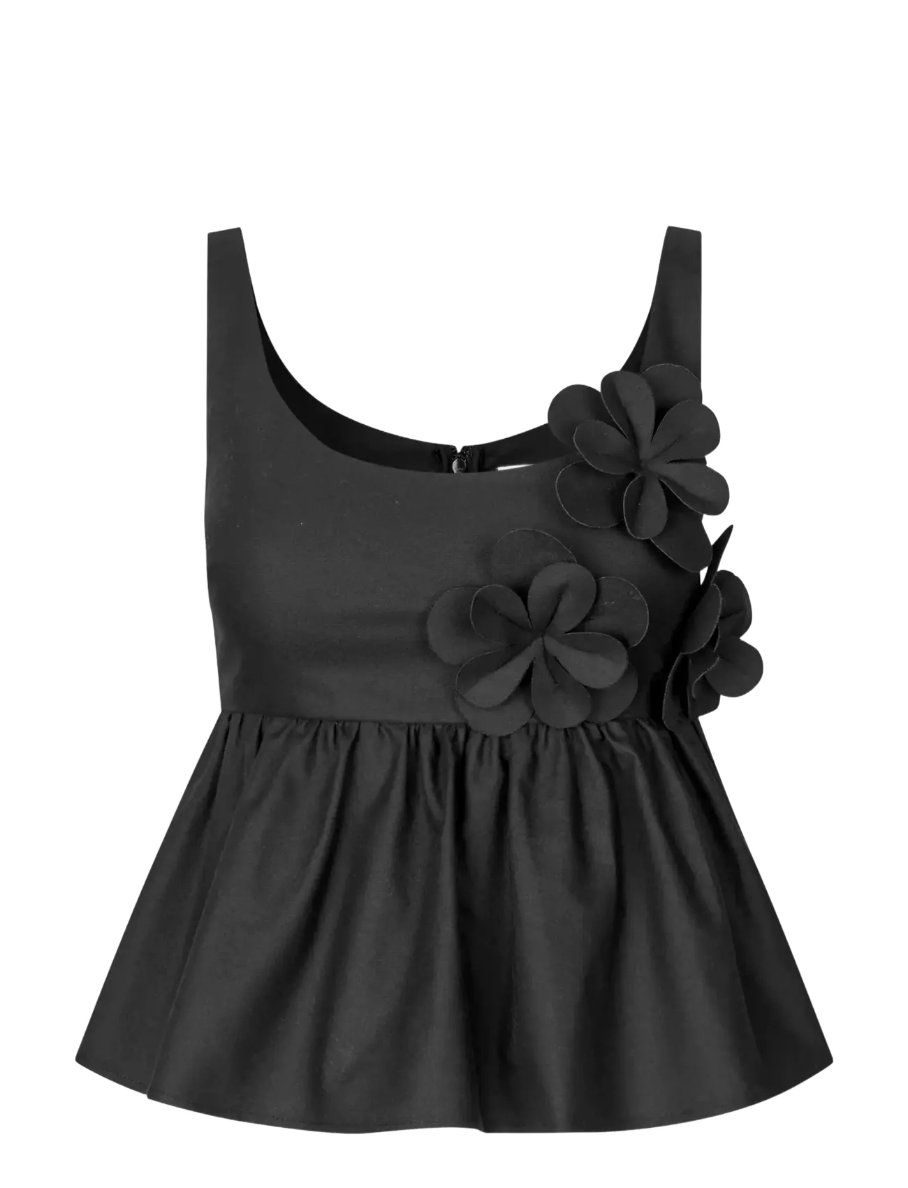 STINE GOYA Floral Shirting, Floral Peplum Oberteil Schwarz - S - Damen