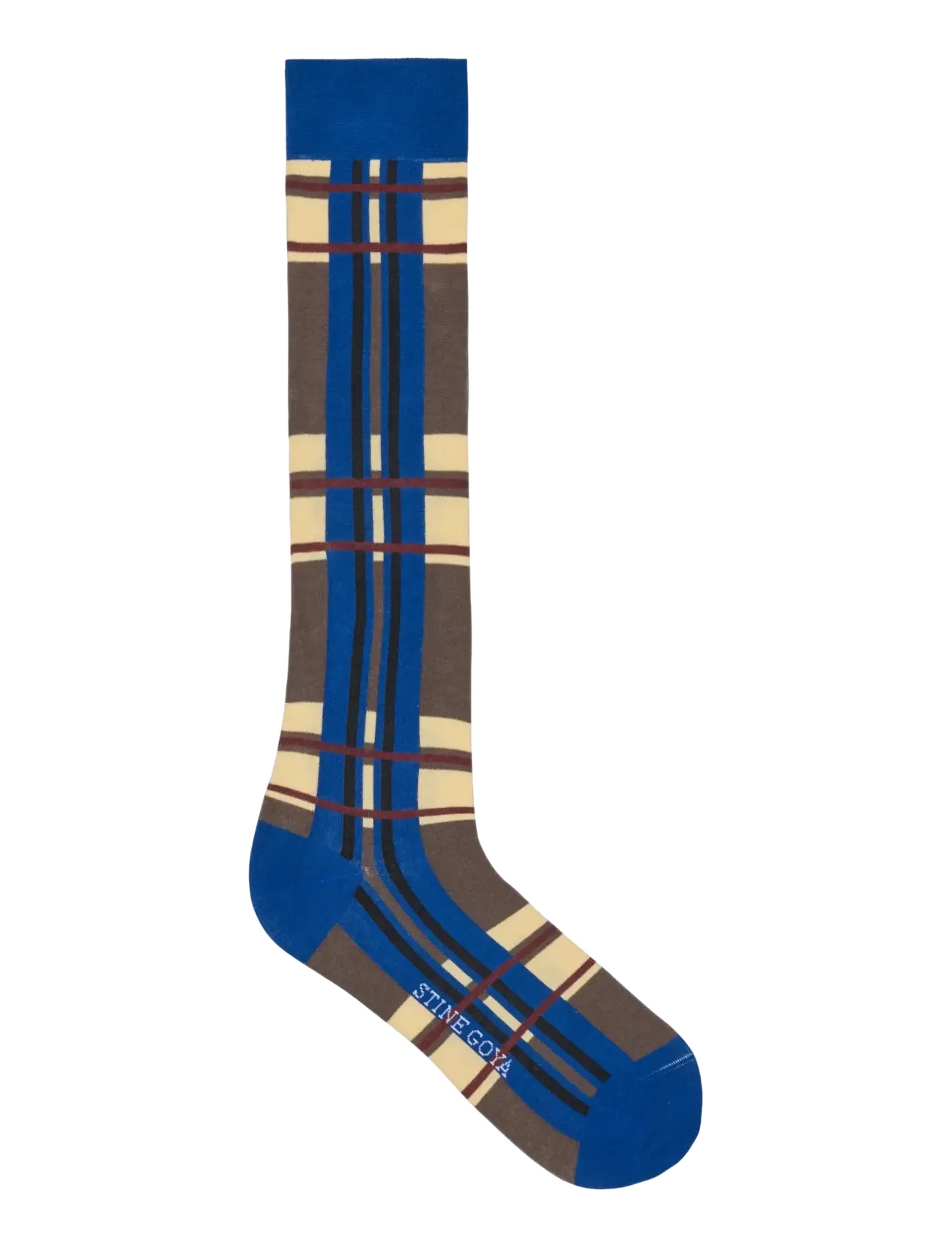 STINE GOYA 2289 Socks, Long Socks - Danska märken - CROSSCHECKS BLUE / blue