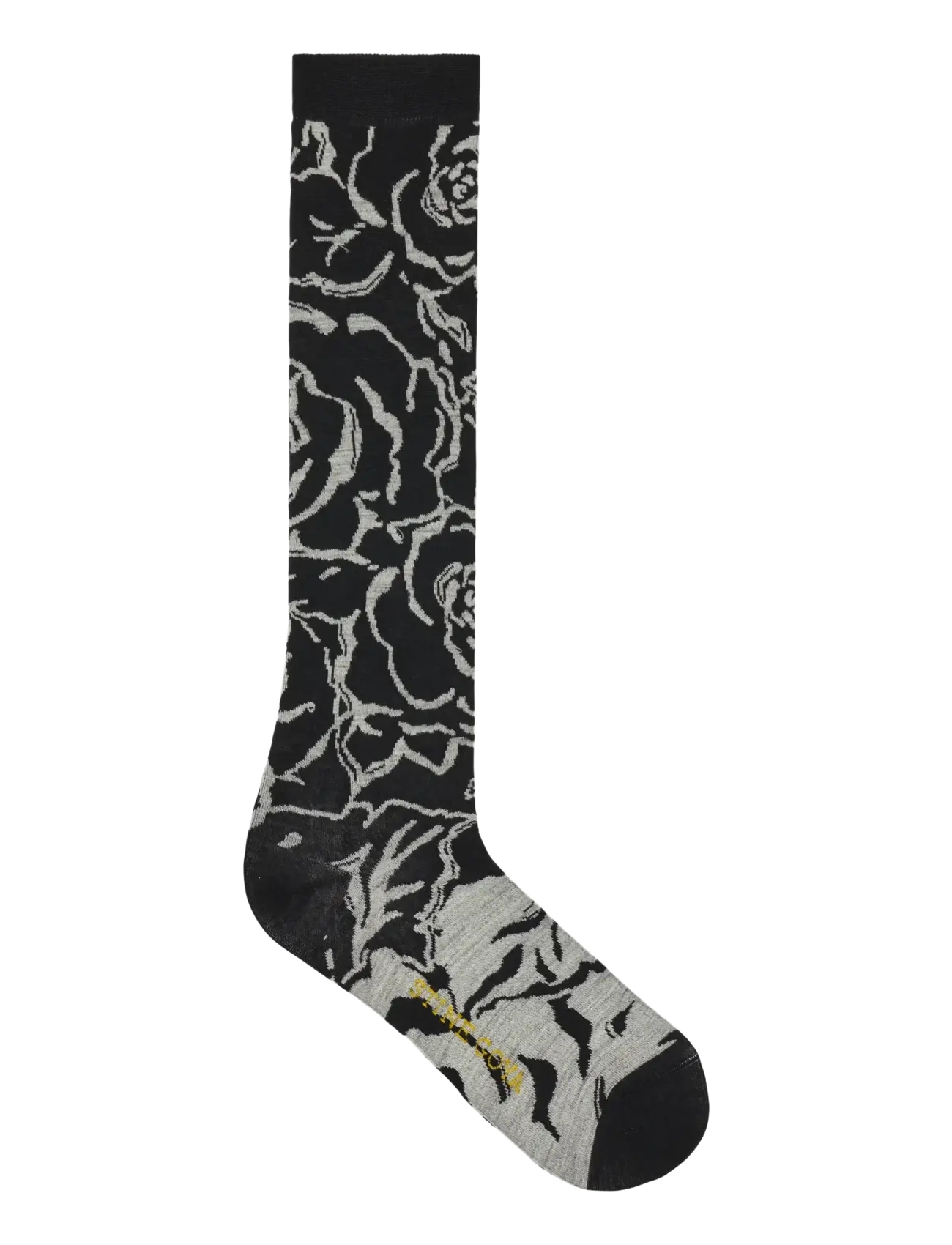 STINE GOYA 2289 Socks, Long Socks - Danska märken - GRAPHIC ROSE / black