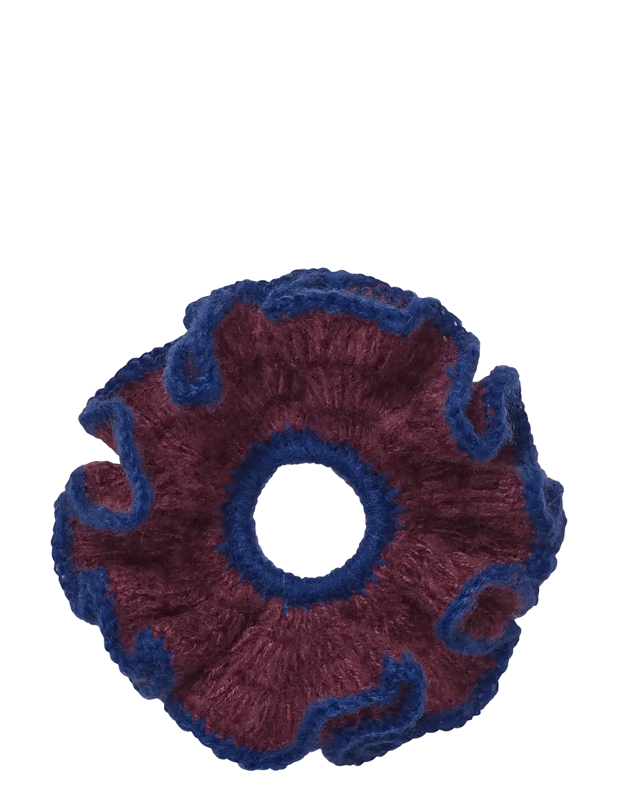 STINE GOYA - 2565 Knitted Accessories, Knitted S - hårsnoddar och hårband - merlot / navy - 0