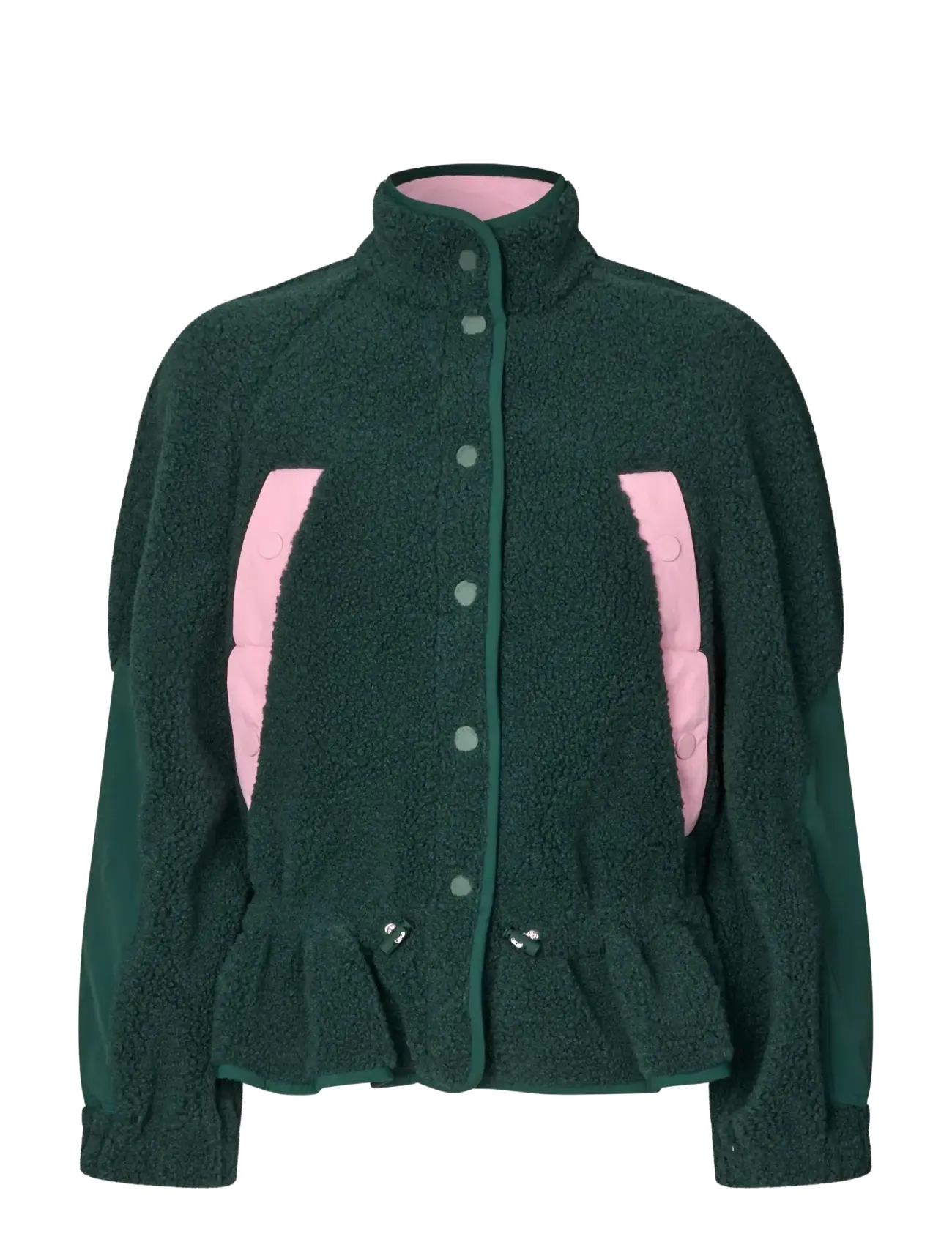 STINE GOYA 2412 Fleece / Nylon, Dropped Should - Fashion Trends - PINE GREEN / green