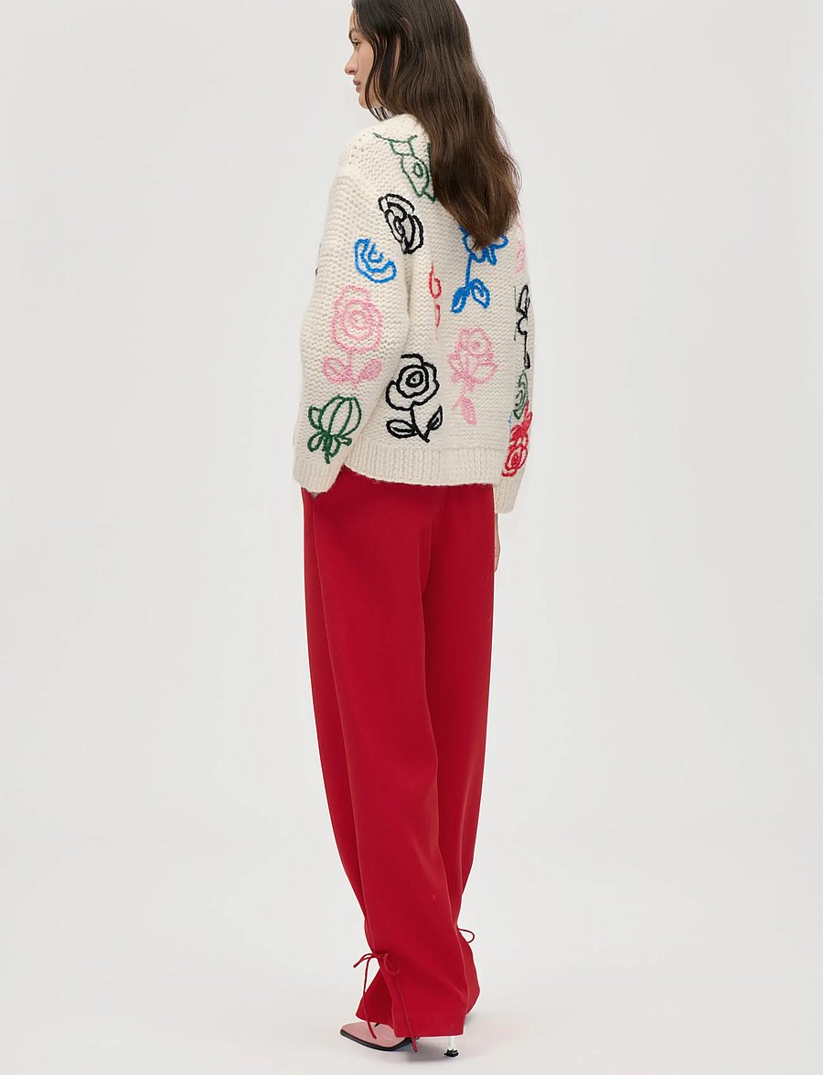 STINE GOYA - 2497 Handknit, Handknit Sweater - pullover - multiflowers - 3