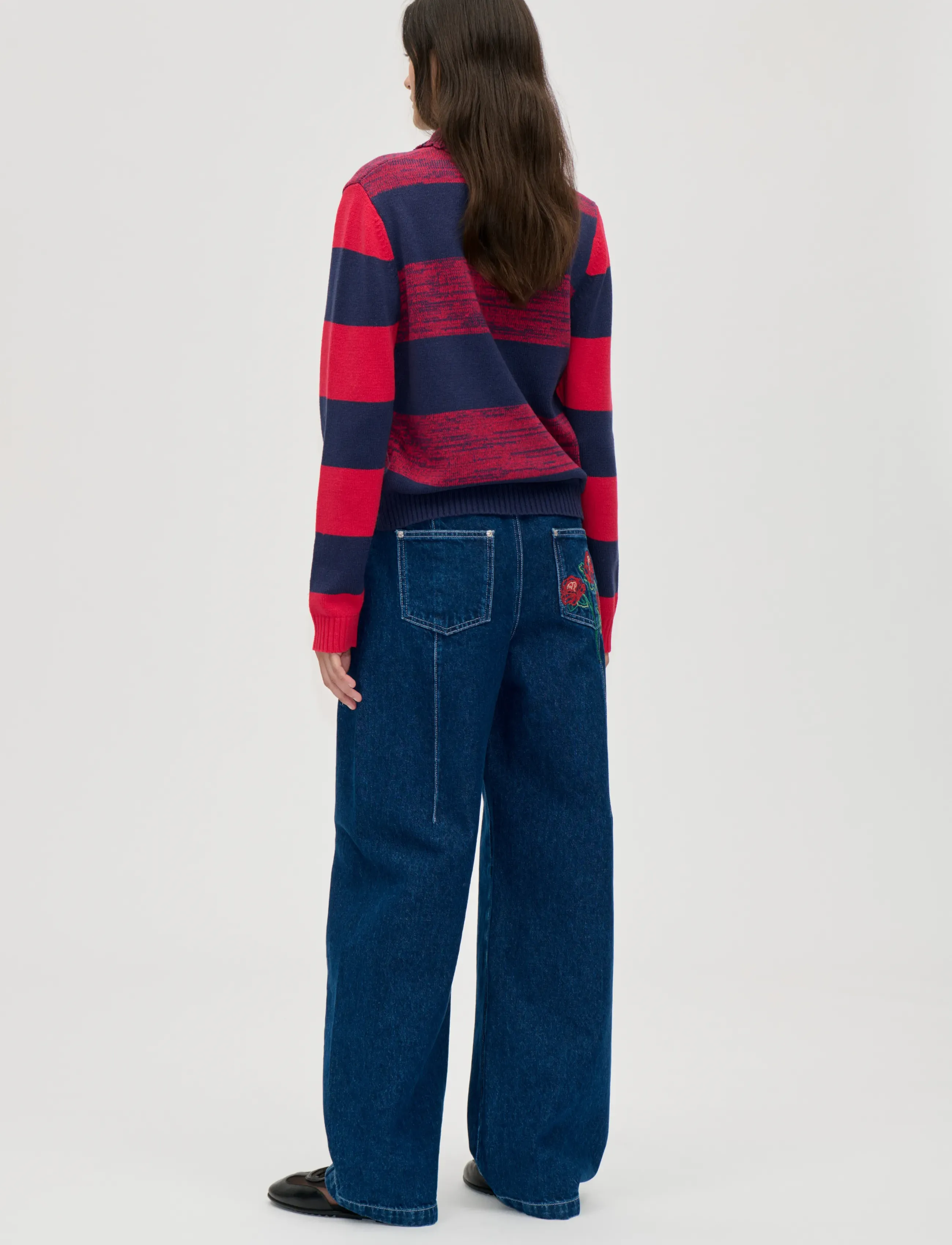 STINE GOYA - 2386 Cotton Mix, Mix Stripe Polo Co - multistripes red mix - 3