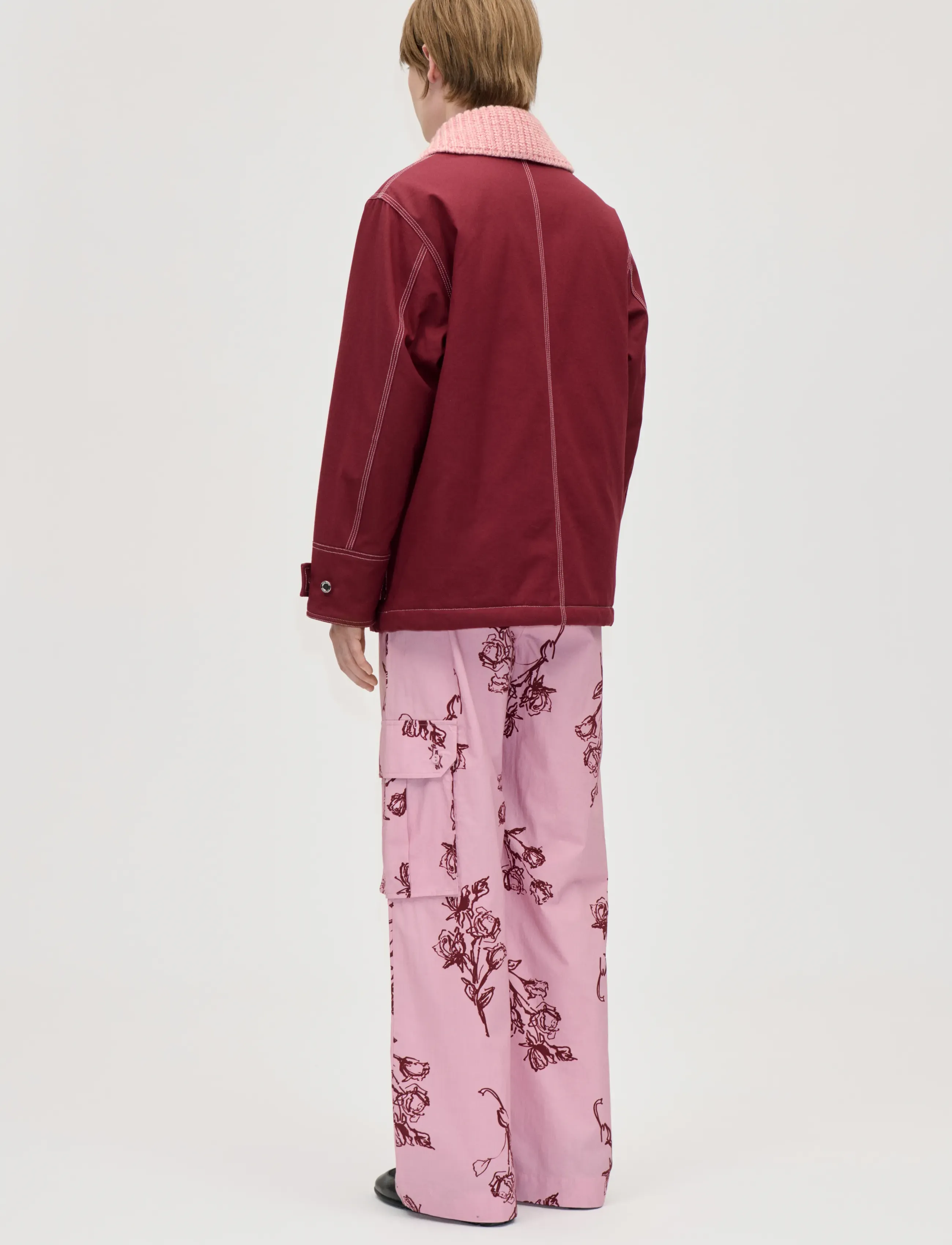 STINE GOYA - 2559 Coated Cotton Canvas, Workwear - winter jackets - merlot - 3