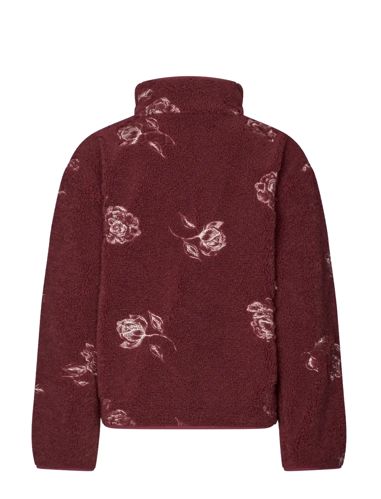 STINE GOYA - 2412 Fleece / Nylon, Casual Zipper - fleece & mellanlager - sketch of a rose - 2