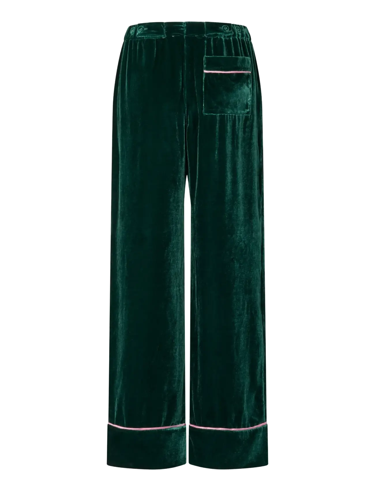 STINE GOYA - 2465 Velvet, Pyjama Pants - pyjama pants - jade green / blush - 2