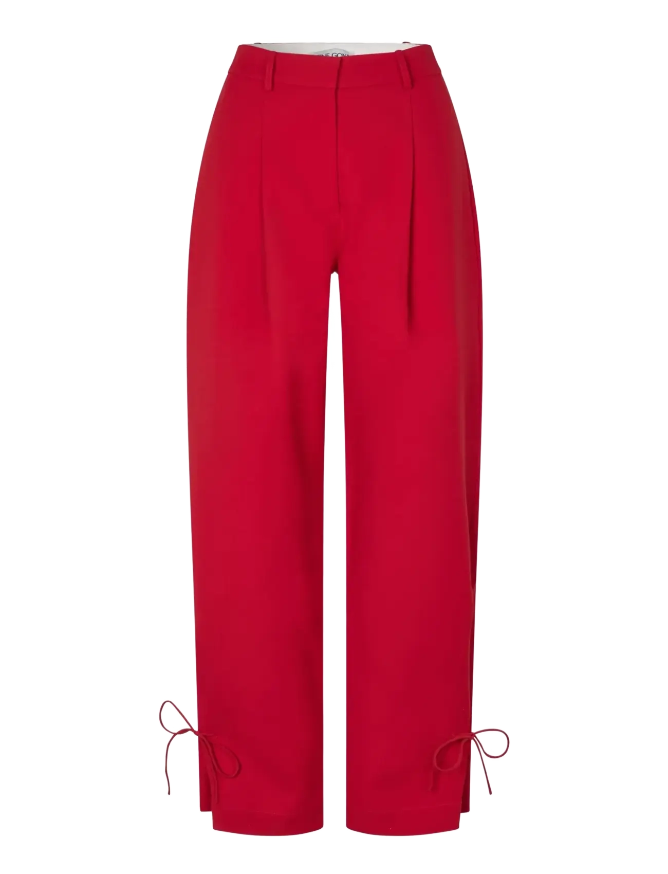STINE GOYA - 2330 Double Sided Crepe, Elevated P - raka byxor - ruby red - 1