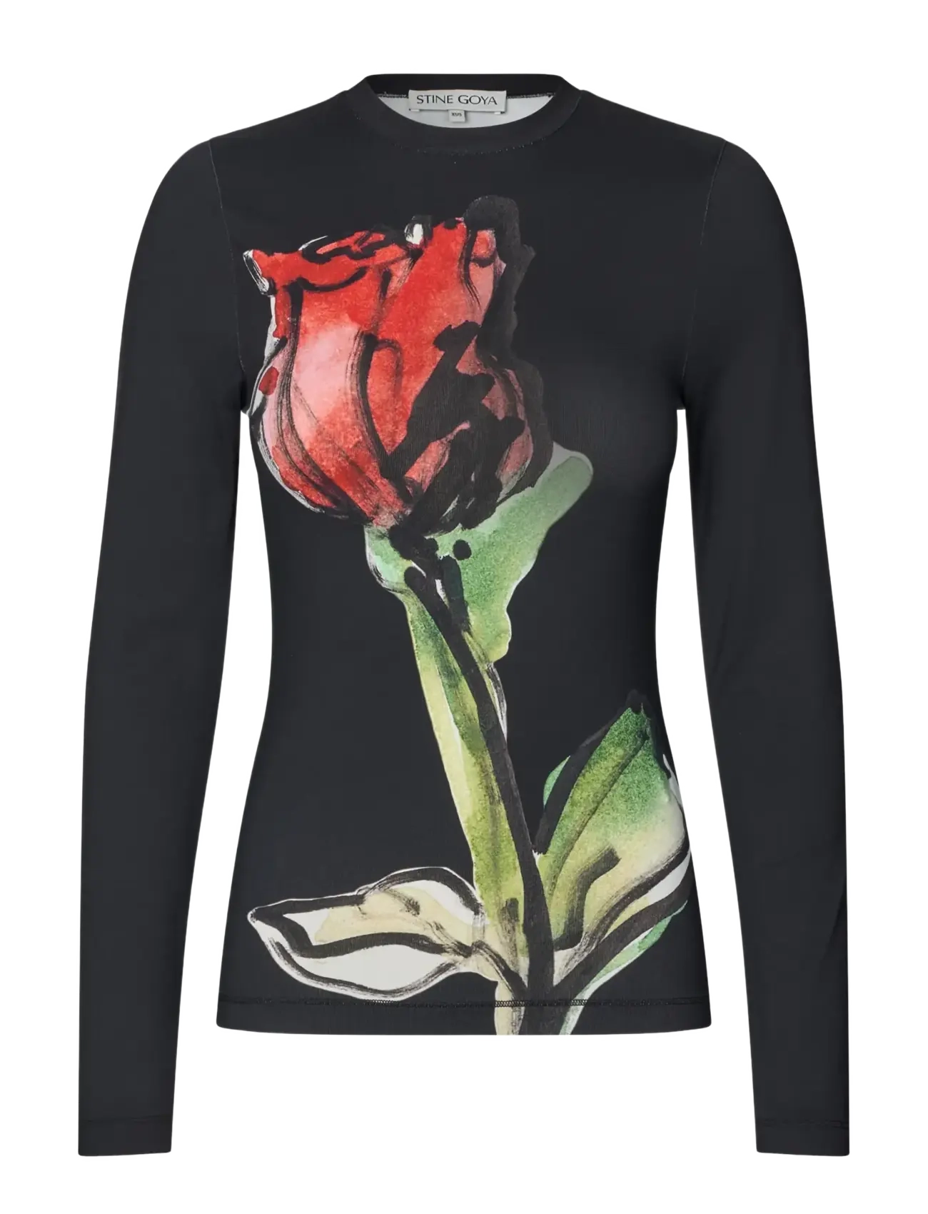 STINE GOYA 2542 Heavy Stocking Jersey, Elastic - Danska märken - THE ROSE / black