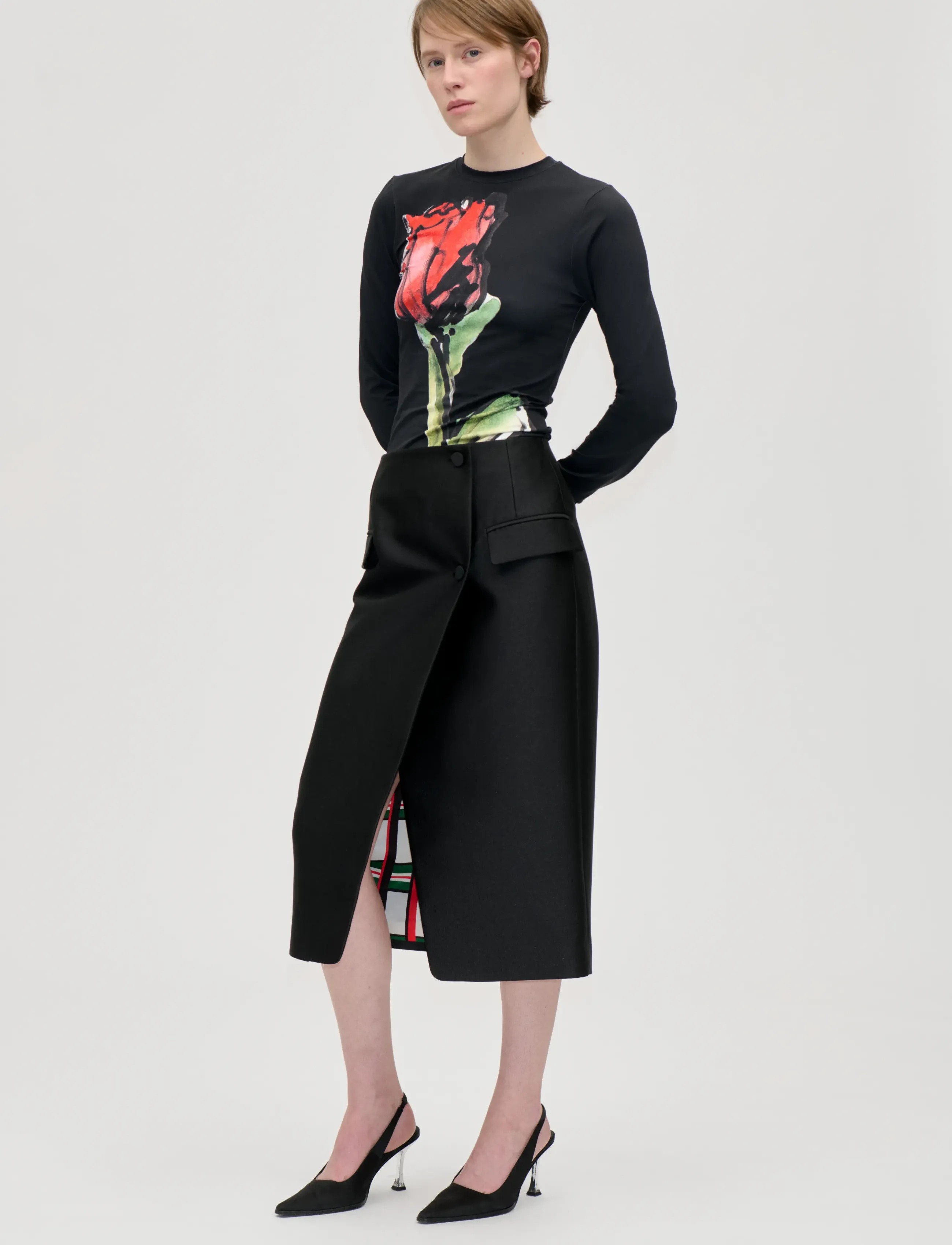 STINE GOYA - 2542 Heavy Stocking Jersey, Elastic - långärmade toppar - the rose - 0