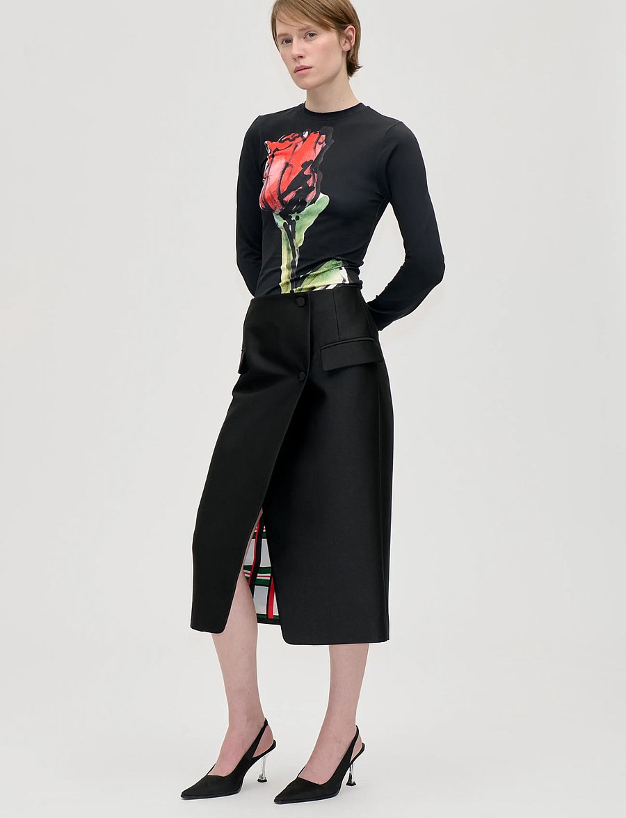 STINE GOYA - 2542 Heavy Stocking Jersey, Elastic - långärmade toppar - the rose - 0