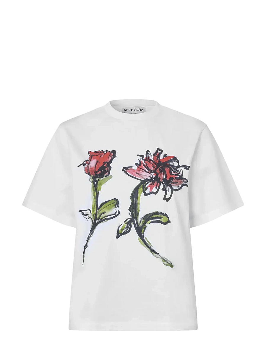 STINE GOYA - 2586 Midweight Jersey, Short Sleeve - t-shirts - the roses - 1