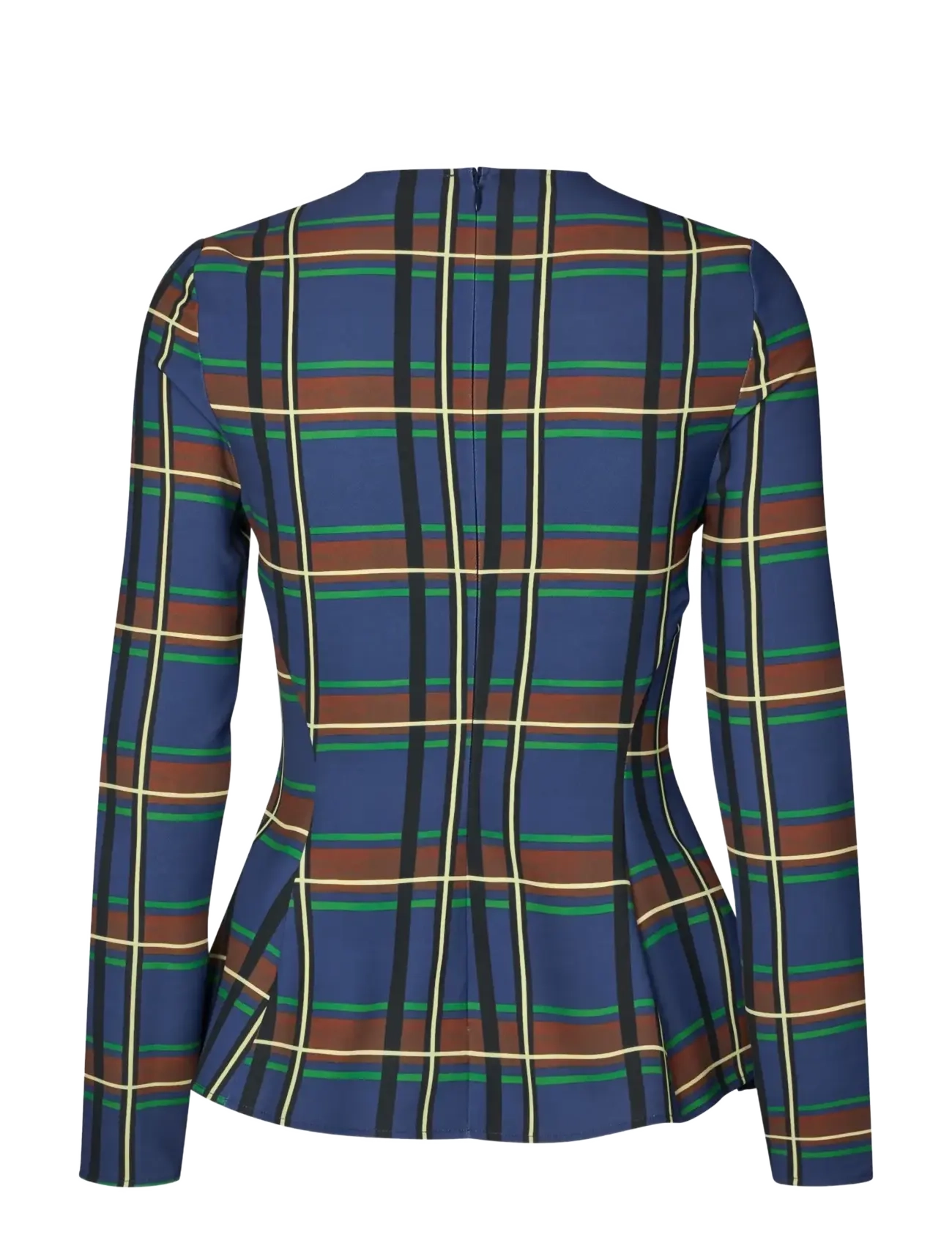 STINE GOYA - 2591 Twill Cady, Gathered Peplum To - long-sleeved tops - crosschecks - 2