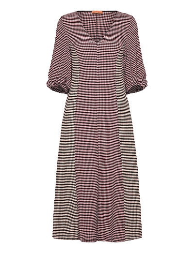 STINE GOYA 2247 Patchwork Jersey, Three-Quarte - Mekot - PINK/BLACK / red