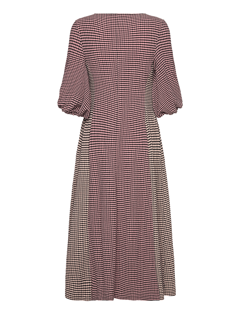 STINE GOYA - 2247 Patchwork Jersey, Three-Quarte - midimekot - pink/black - 1