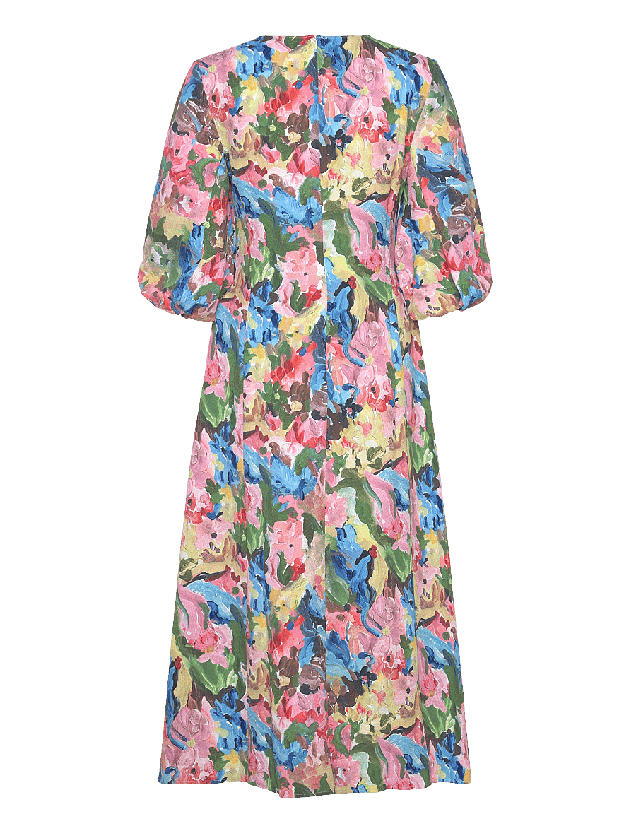 STINE GOYA - 2259 Structure Stretch, 3/4 Sleeve - midiklänningar - loves me, loves me not - 1