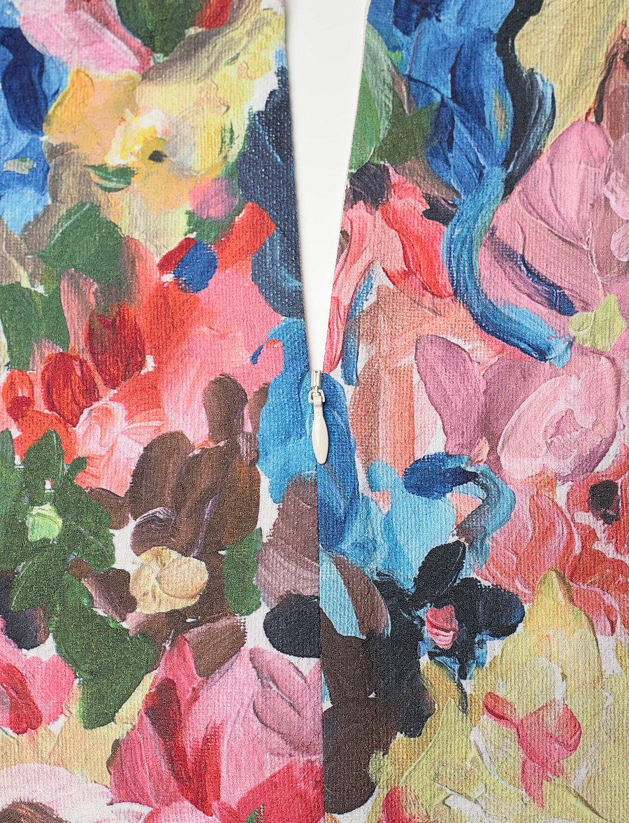 STINE GOYA - 2259 Structure Stretch, 3/4 Sleeve - midiklänningar - loves me, loves me not - 5