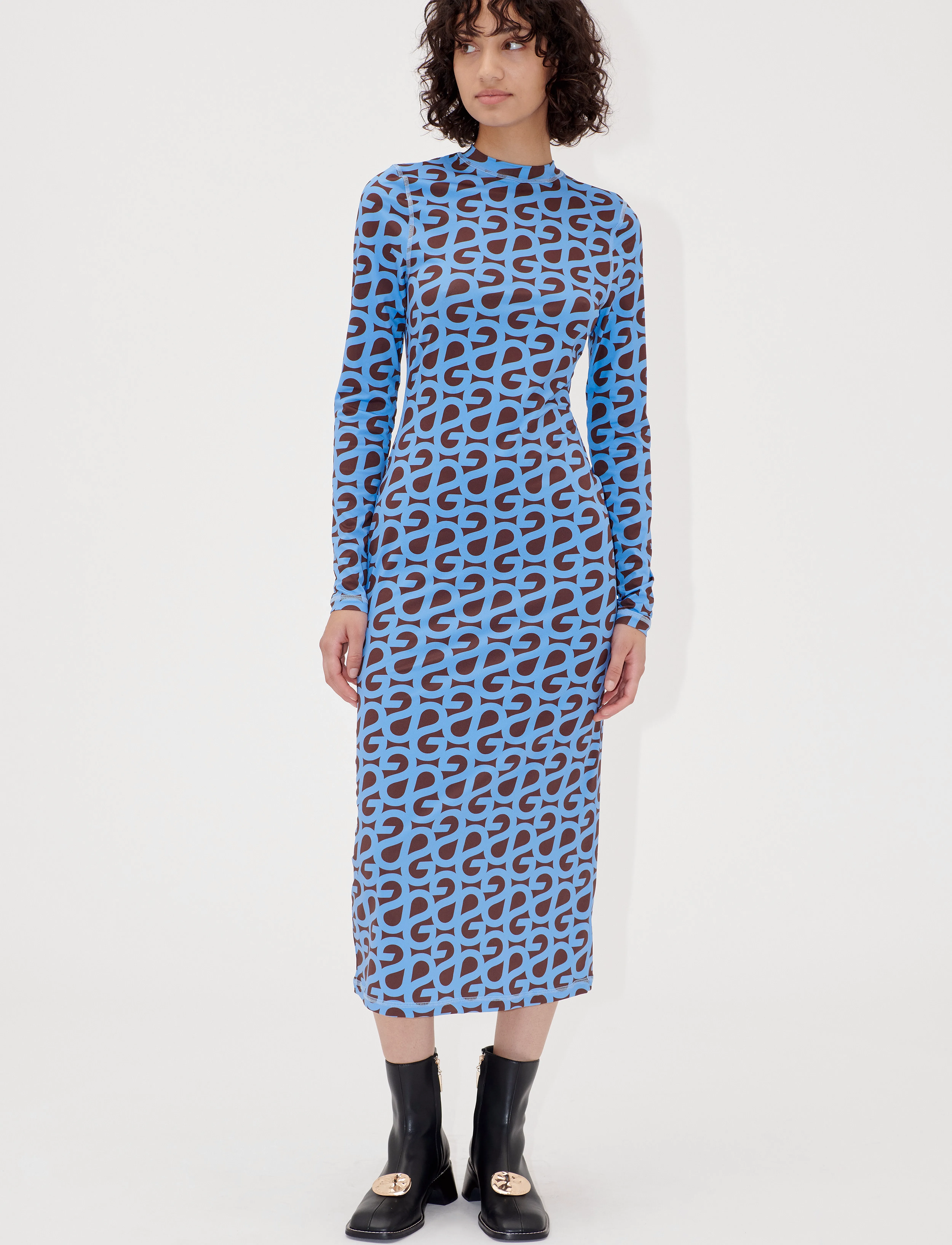 STINE GOYA - 2244 Stocking Jersey, Pullover Long - tettsittende kjoler - sg logo - 2