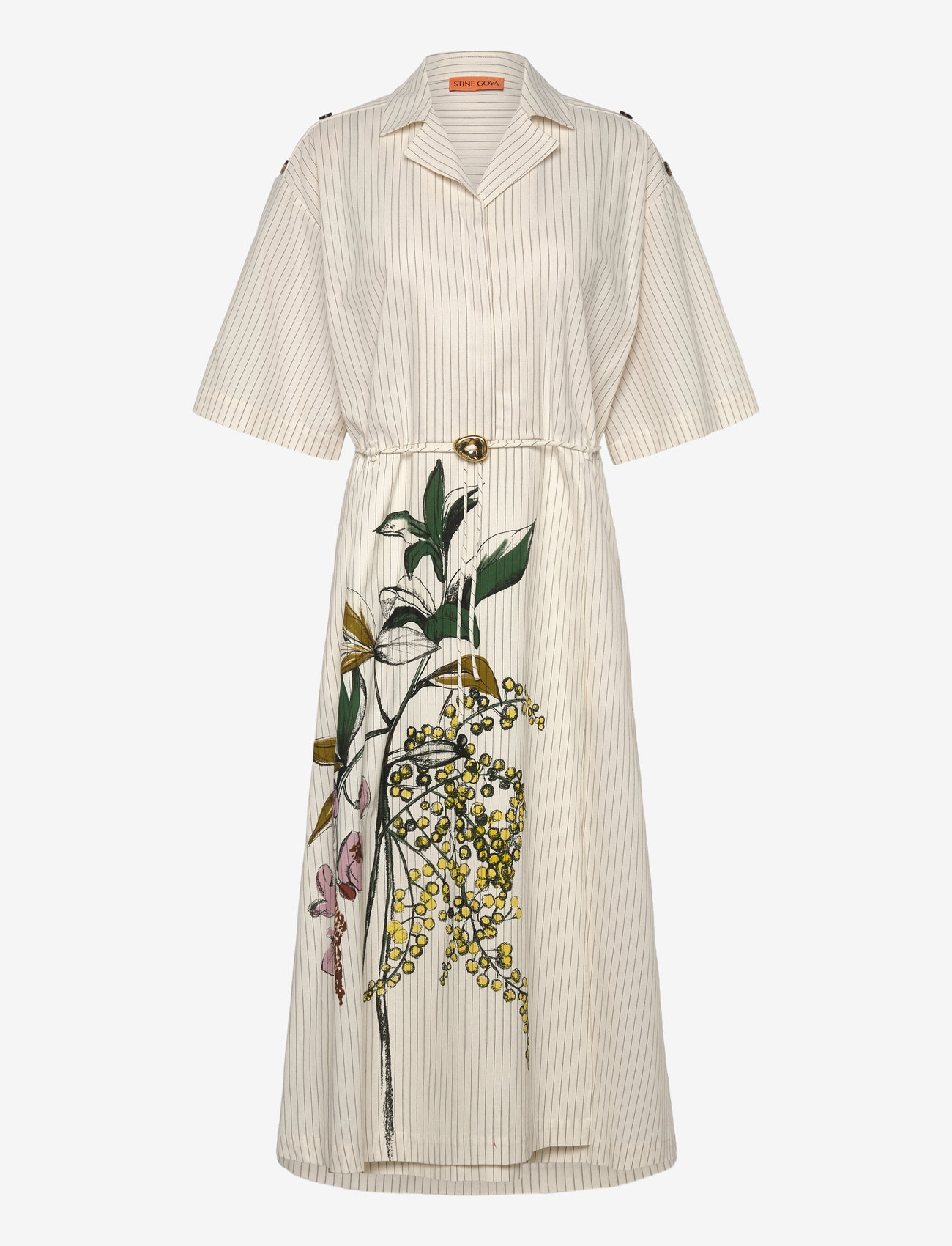 STINE GOYA - 2339 Crisp Stripe Shirting, Workwea - hemdkleider - mimosa stripe - 0