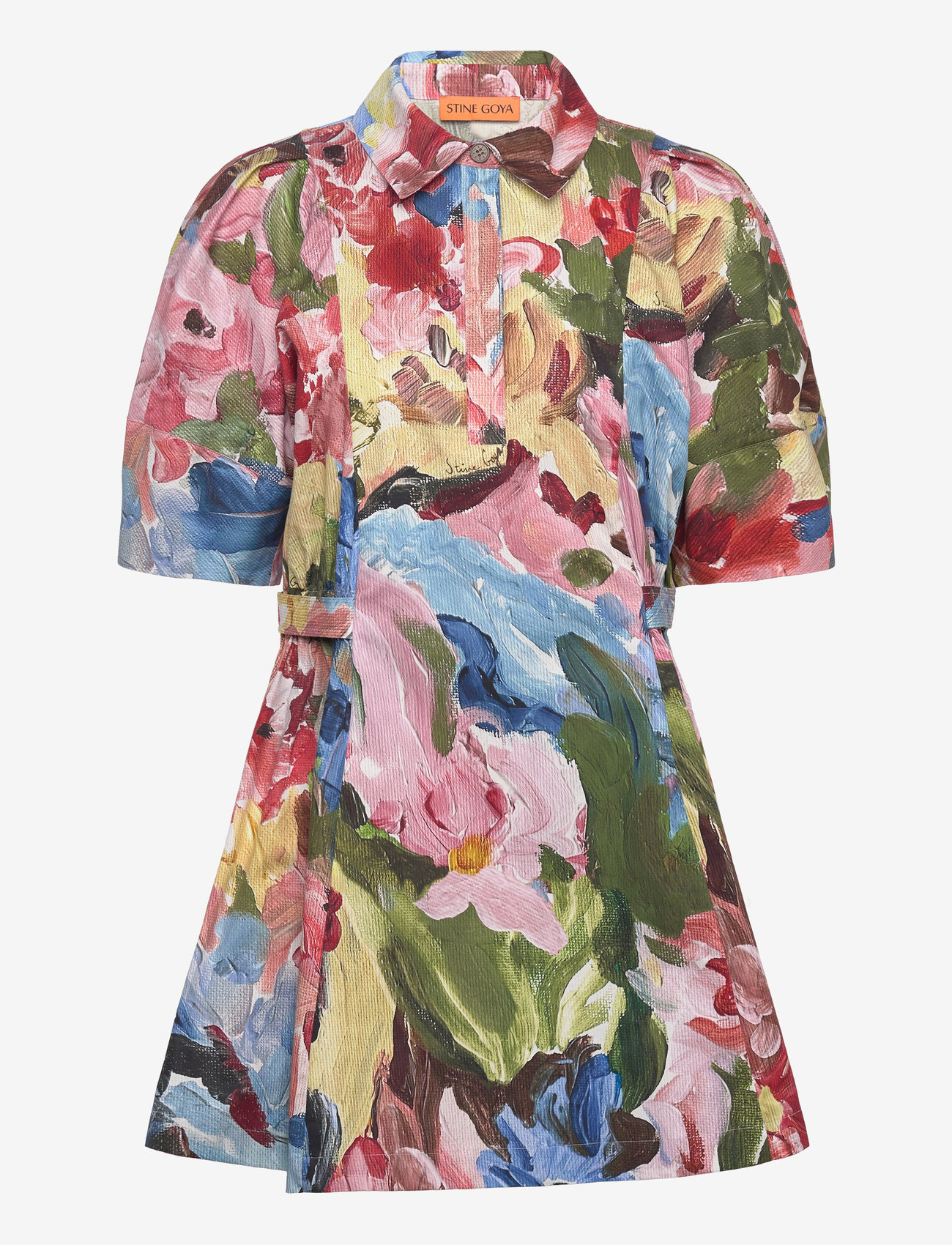 STINE GOYA - 2340 Midweight Cotton, Structured S - skjortklänningar - loves me, loves me not - 0