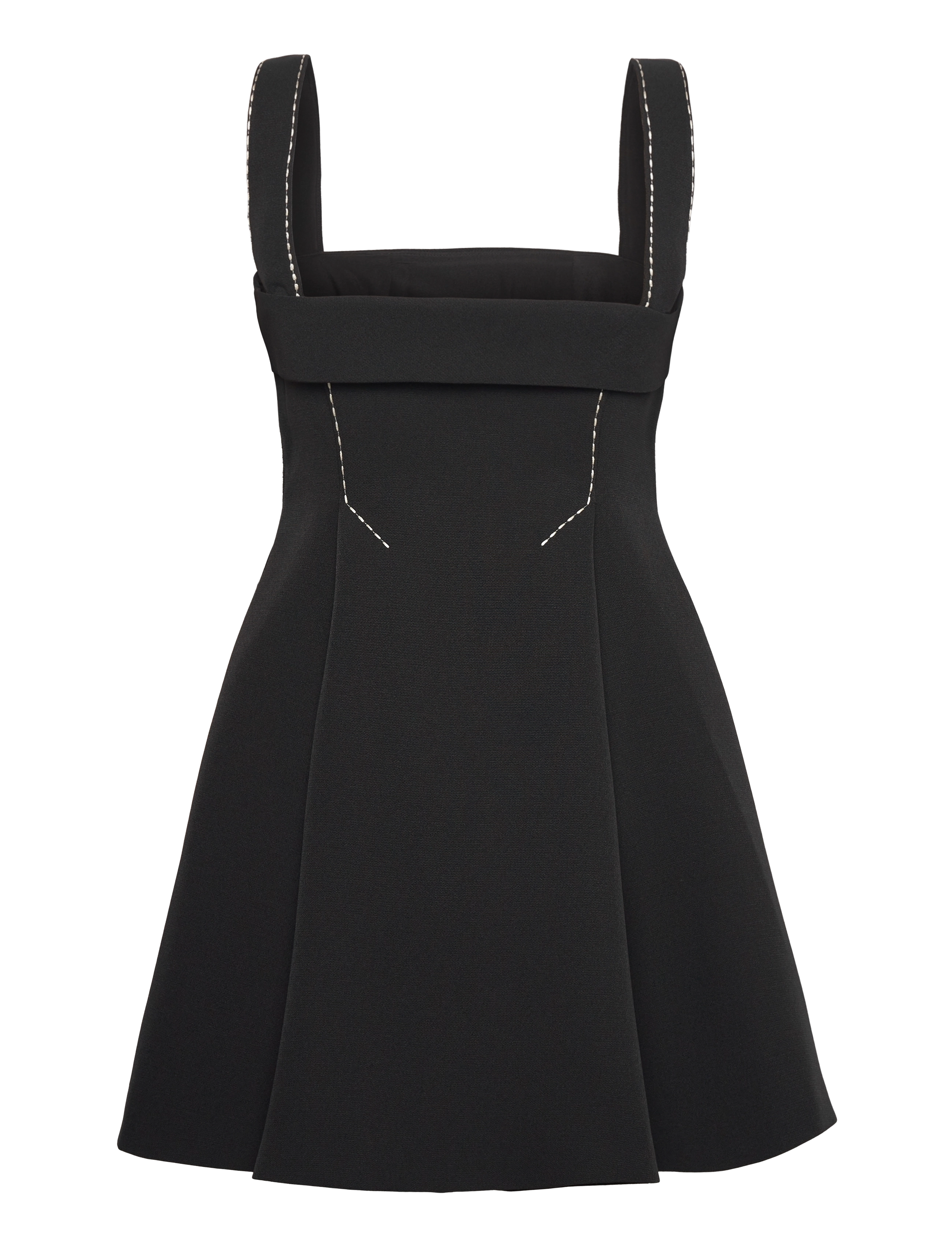 STINE GOYA - 2360 Structured Crepe, Mini Dress w - minikleidid - jet black - 1