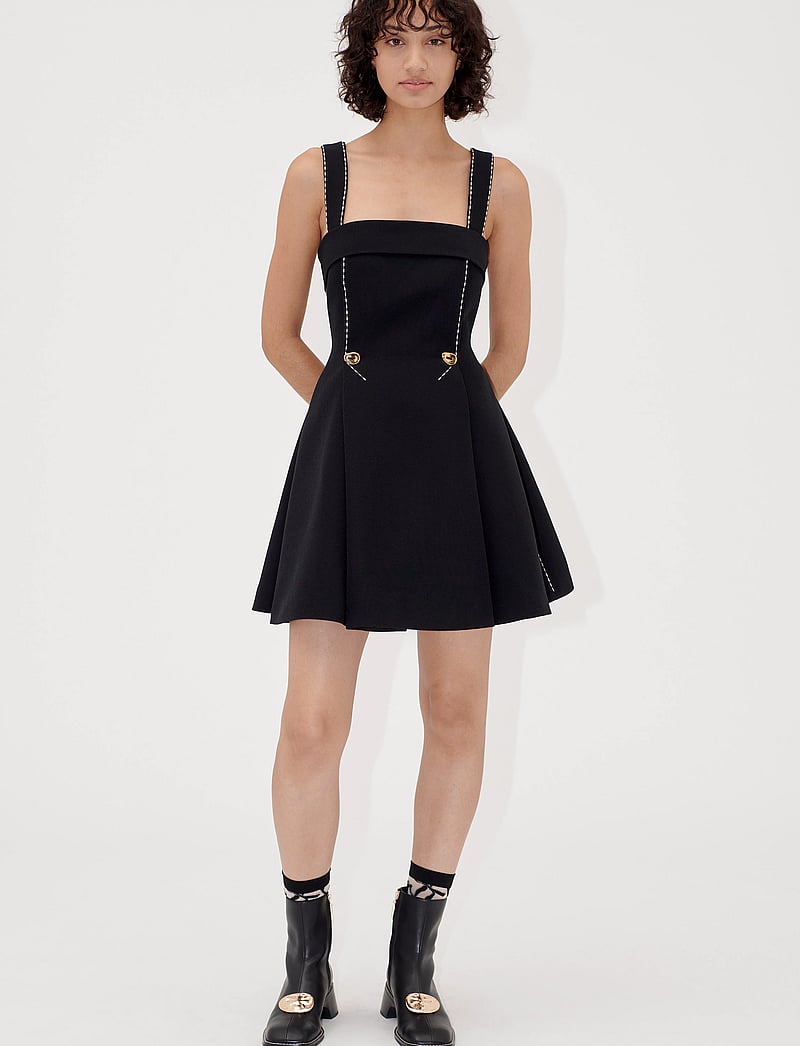 STINE GOYA - 2360 Structured Crepe, Mini Dress w - kurze kleider - jet black - 2