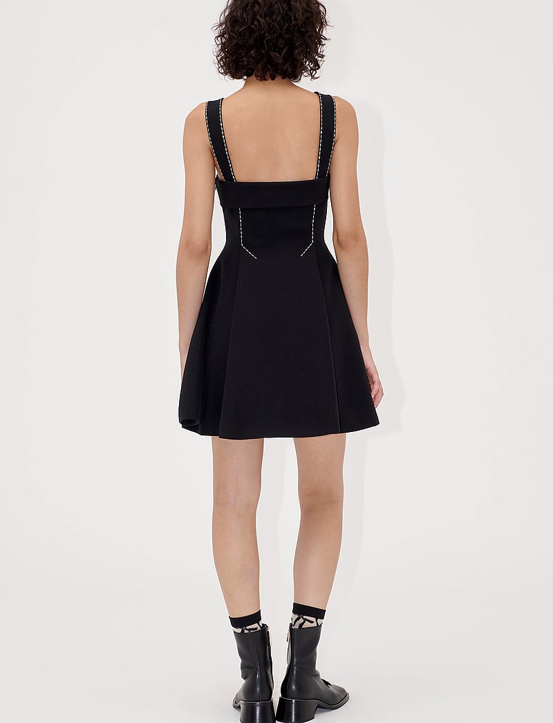 STINE GOYA - 2360 Structured Crepe, Mini Dress w - kurze kleider - jet black - 3