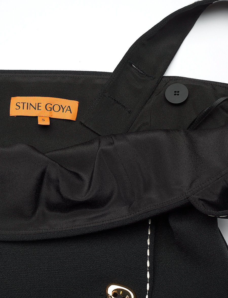STINE GOYA - 2360 Structured Crepe, Mini Dress w - kurze kleider - jet black - 5