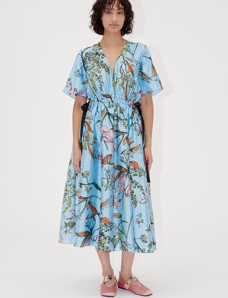 STINE GOYA - 2067 Flat Textured Poly, V-Neck Wai - spring mimosa - 4