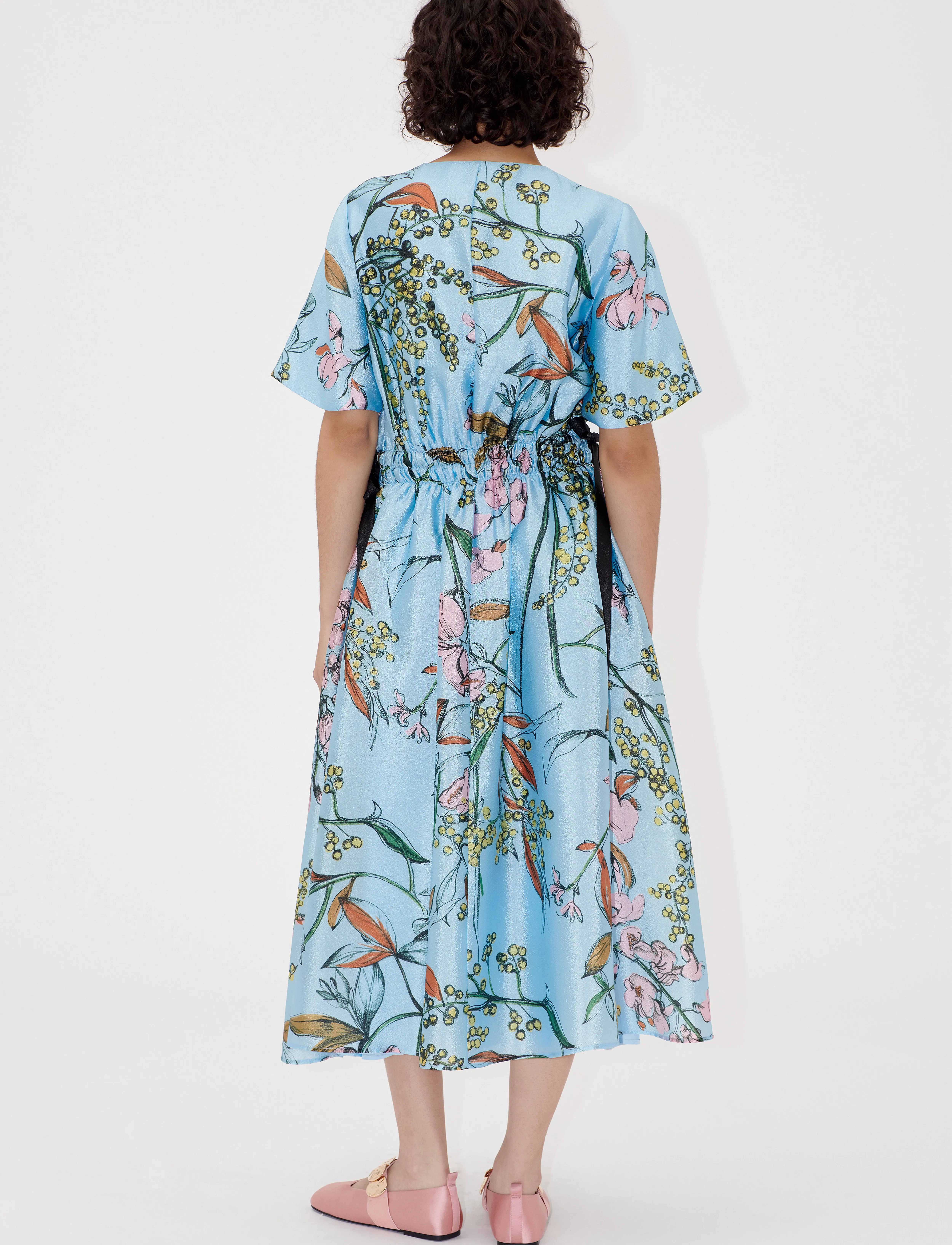 STINE GOYA - 2067 Flat Textured Poly, V-Neck Wai - spring mimosa - 5