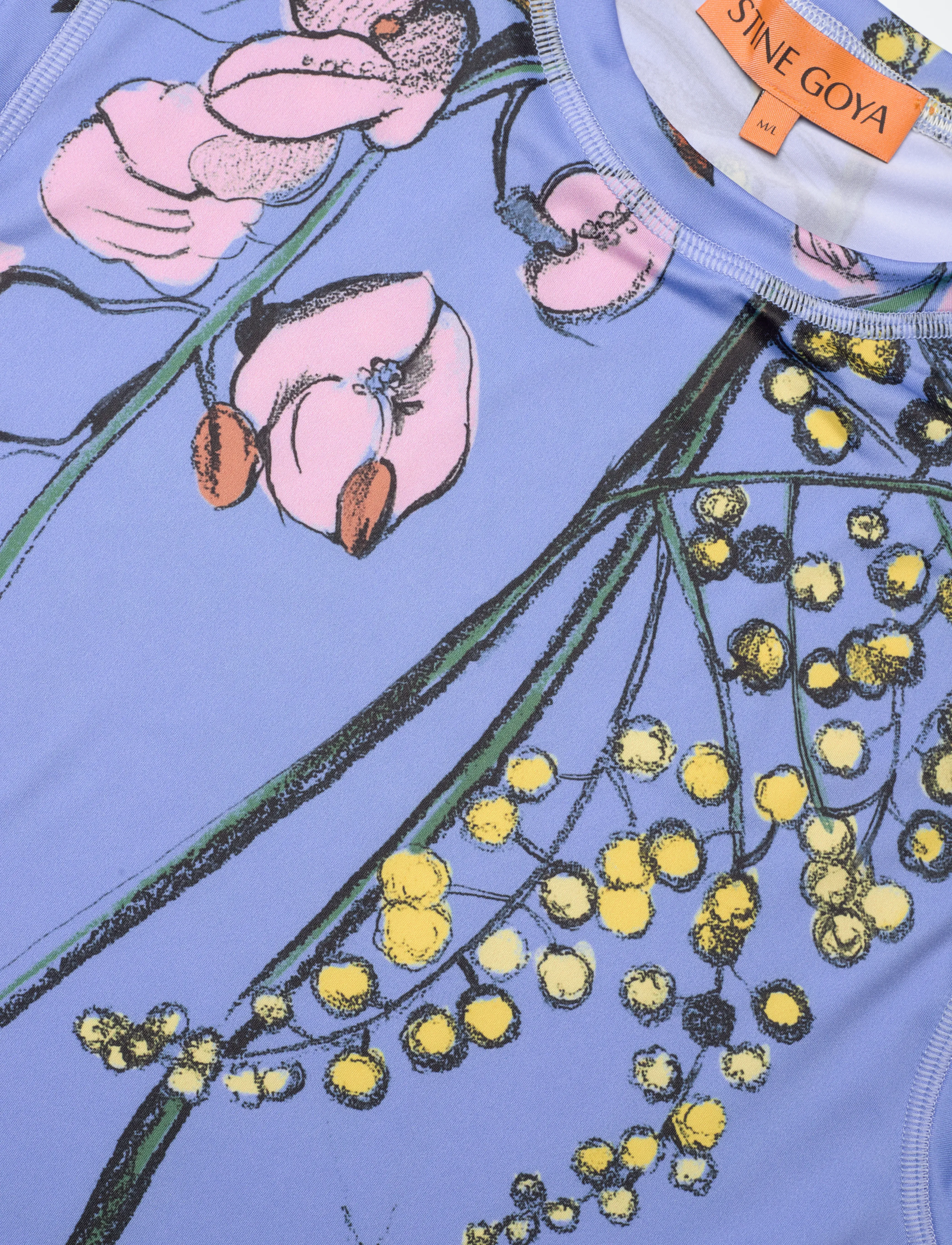 STINE GOYA - 2244 Stocking Jersey, Tank Crewneck - spring mimosa - 2