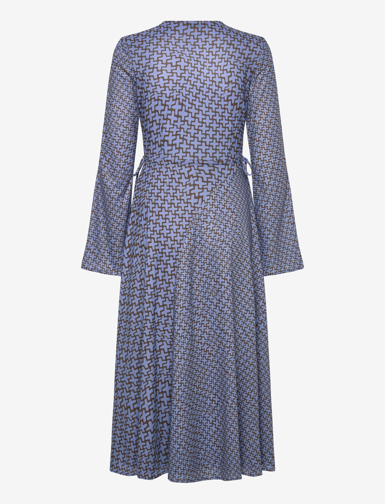 STINE GOYA - 2245 Dry Jersey, Long Sleeve Wrap T - hõlmikkleidid - graphic weave - 1